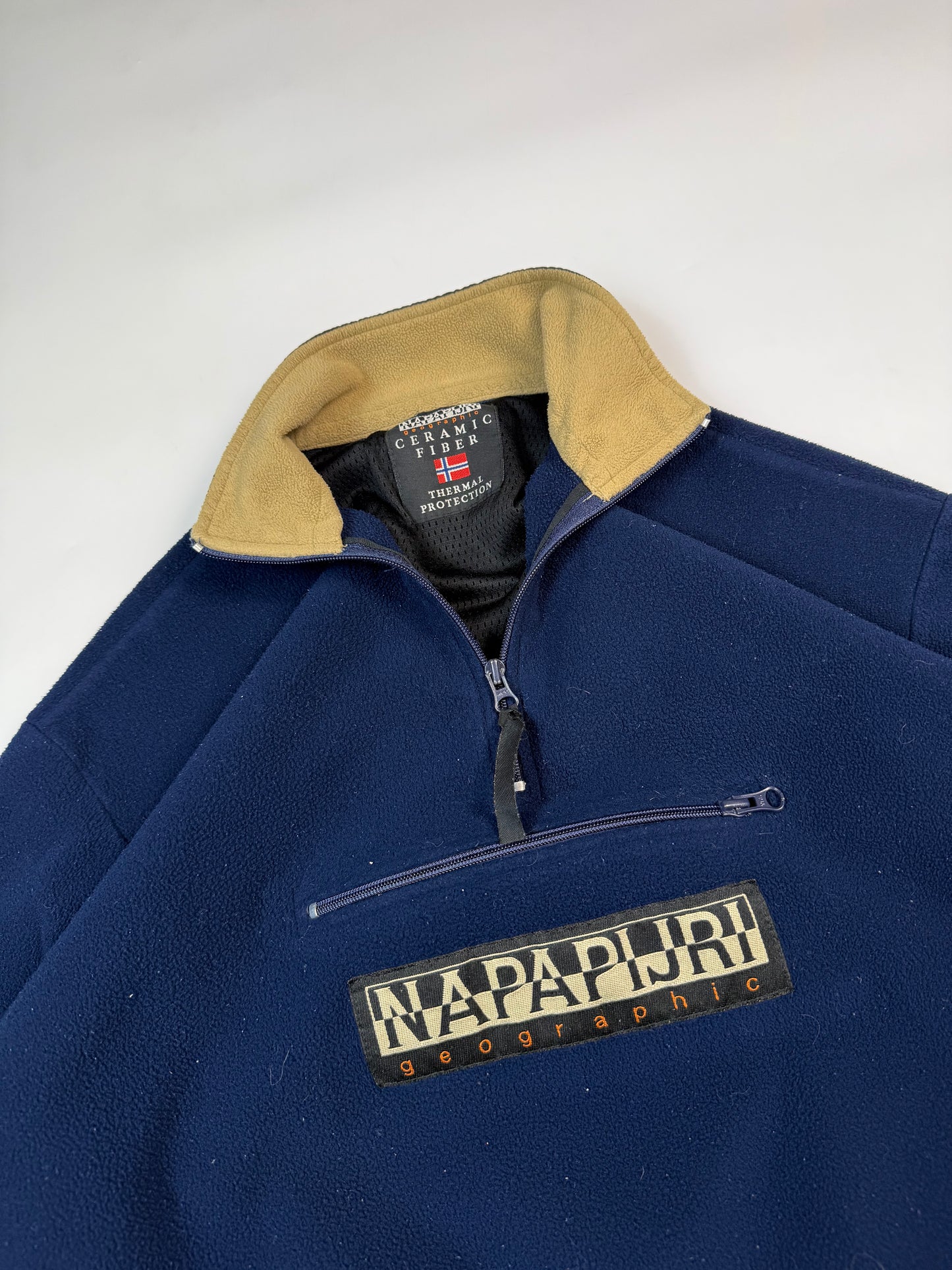 Vintage Napapijri quarter zip fleece (L)