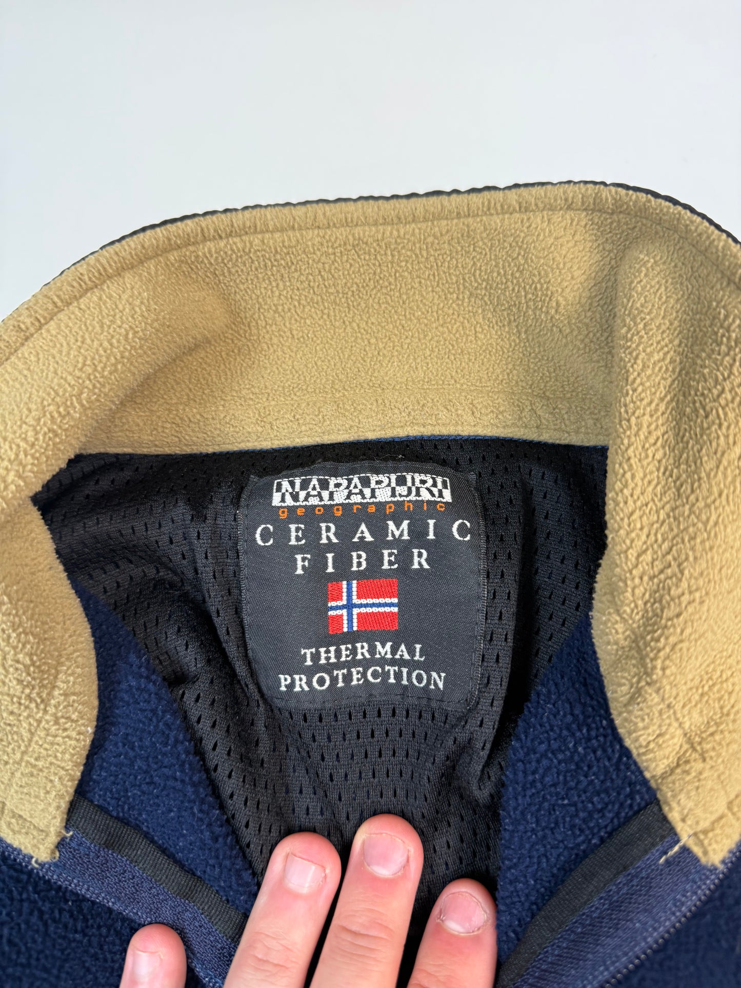 Vintage Napapijri quarter zip fleece (L)