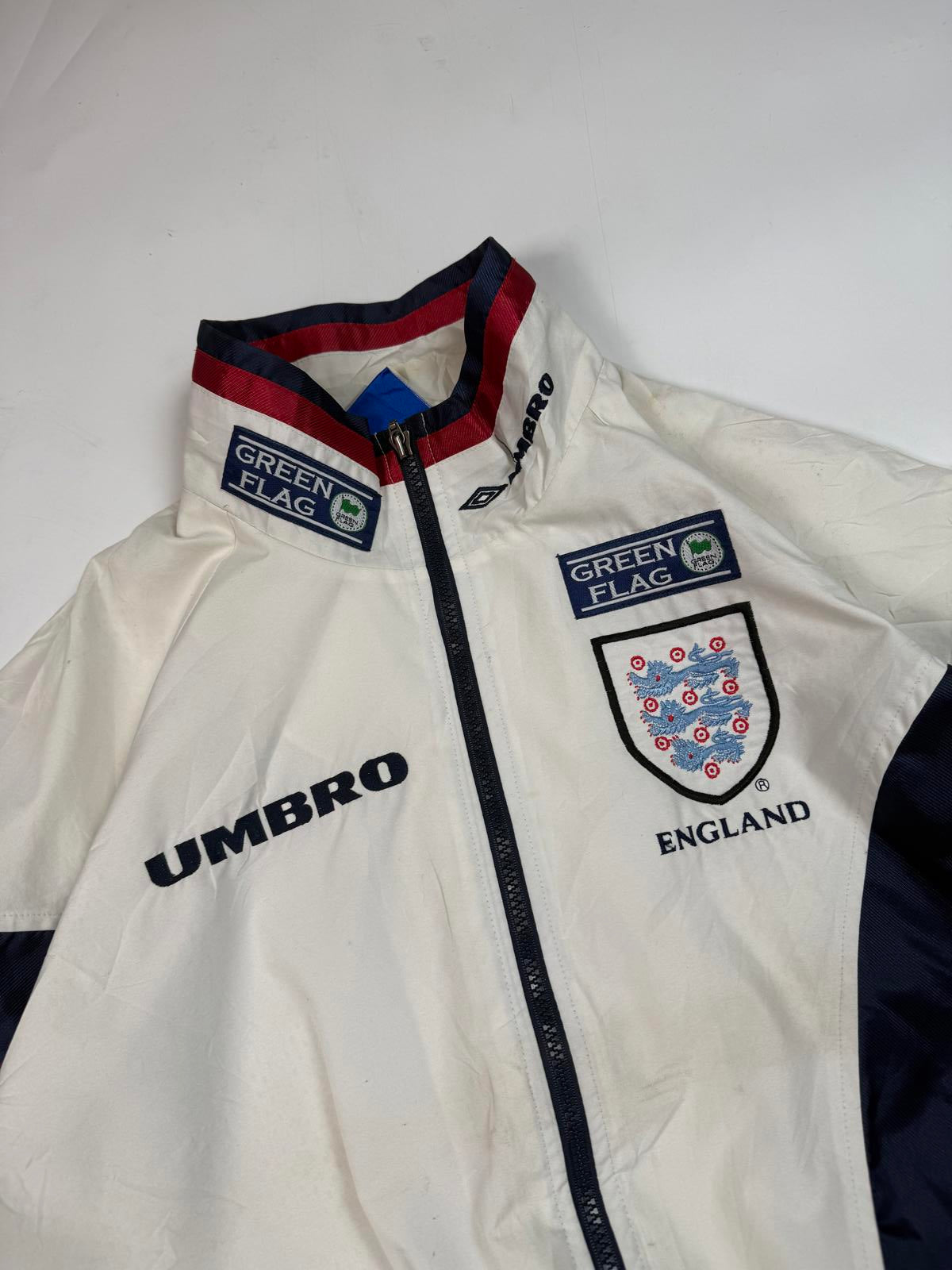 Vintage England 1998-00 Umbro football track jacket (L)
