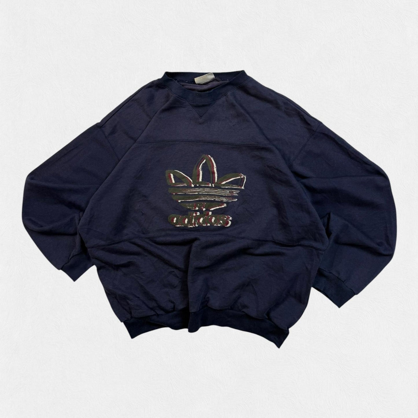 Vintage 90s adidas originals centre logo sweatshirt (XL)