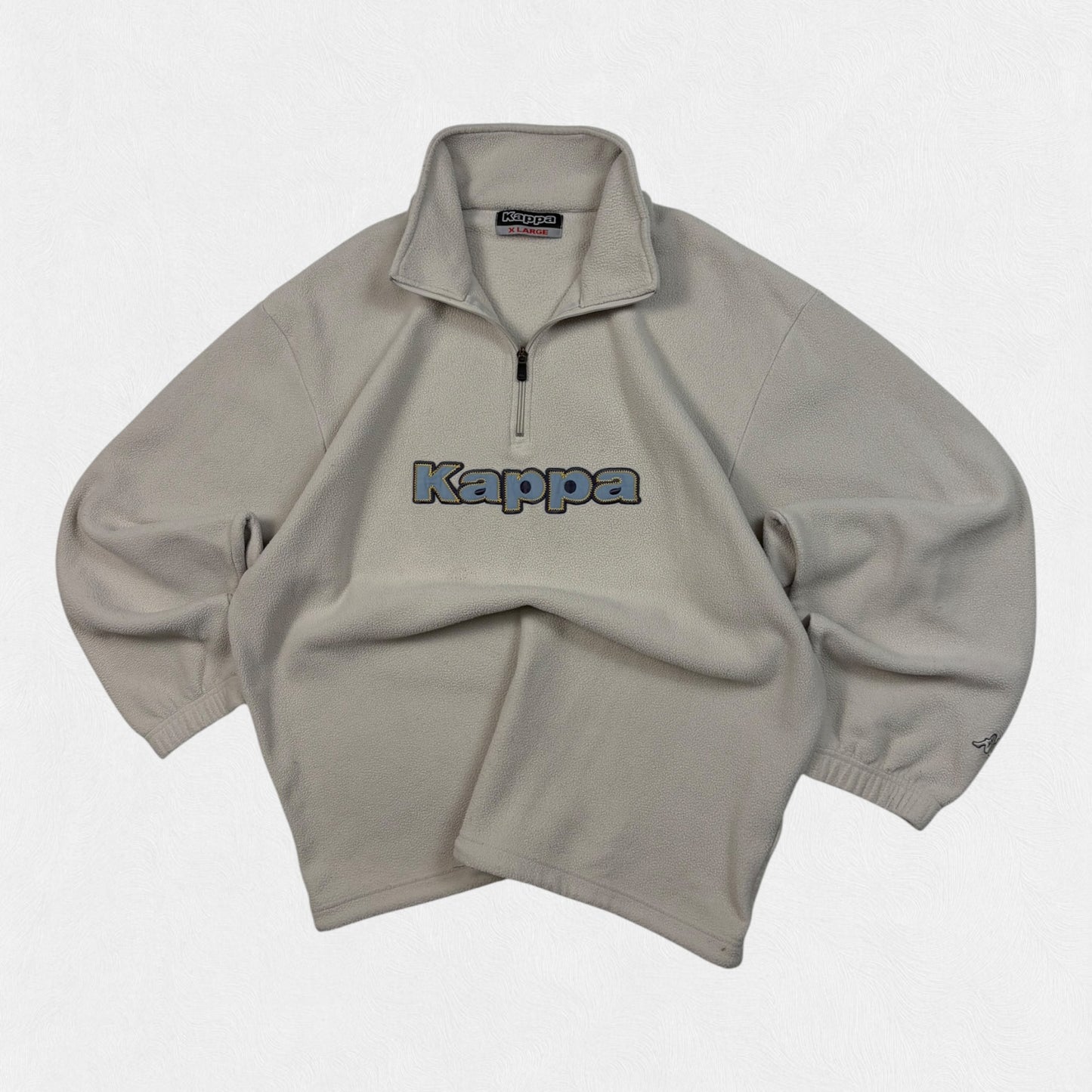 Vintage Kappa spell out quarter zip fleece (XL)