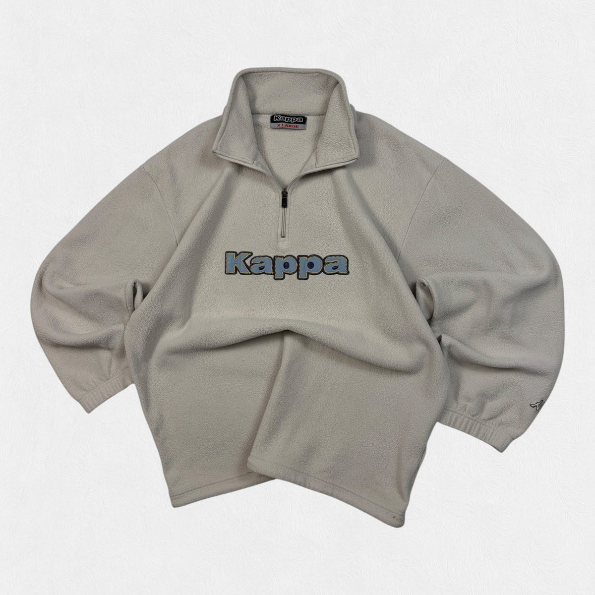 Vintage Kappa spell out quarter zip fleece (XL)
