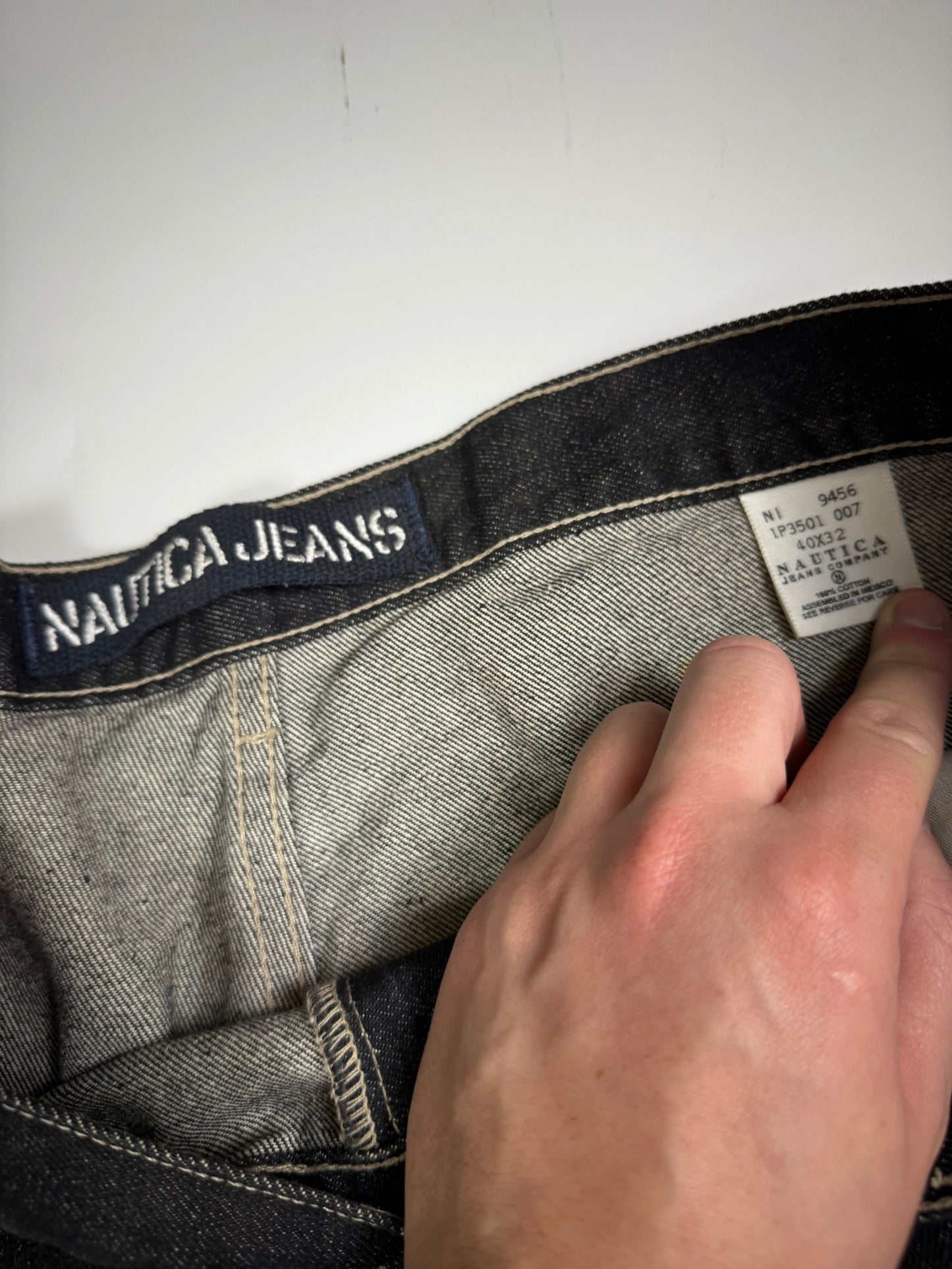 Vintage Nautica Jeans raw carpenter denim jeans (W40)