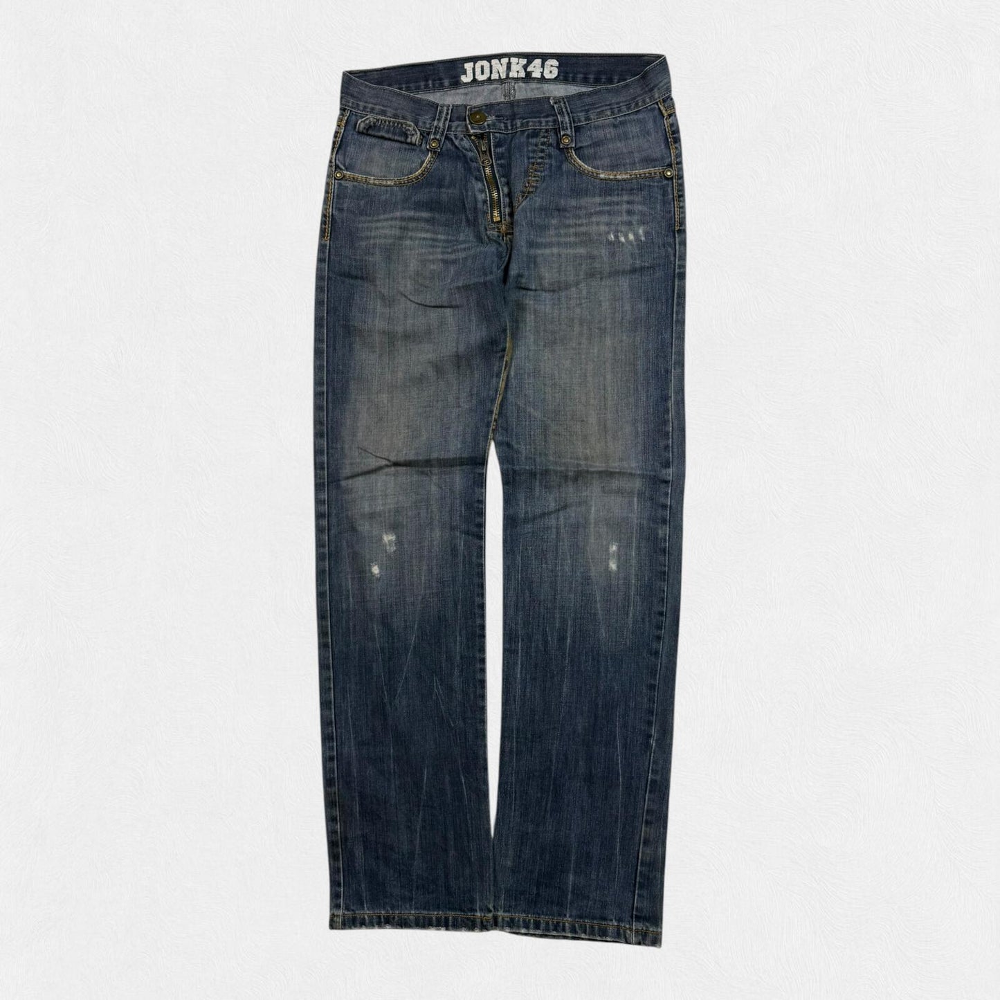 Vintage Y2K Skull logo hip hop jeans (W34)