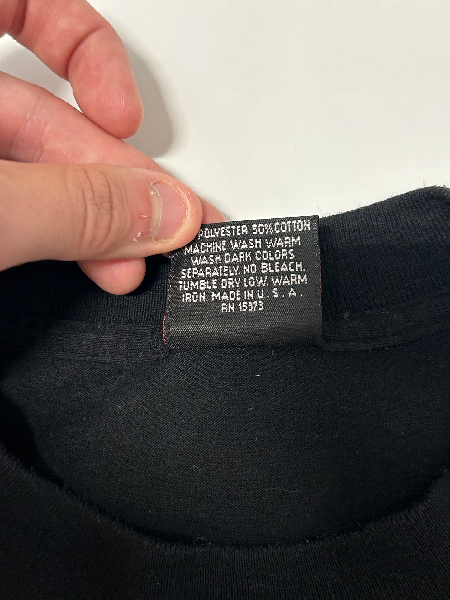 Vintage Harley Davidson 3D emblem 1992 eagle tee (L)