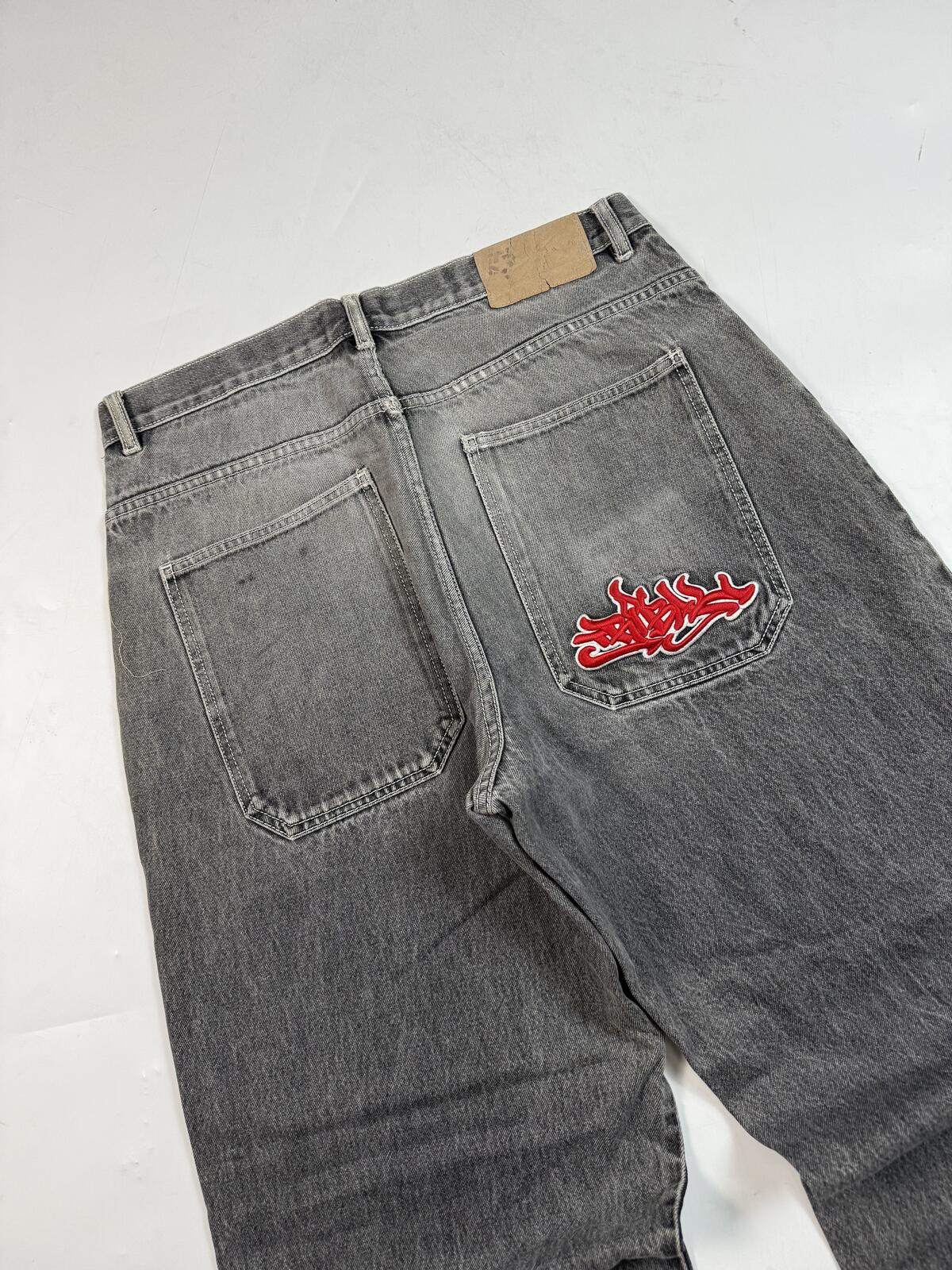 Vintage Y2K Tribal baggy hip hop jeans (W36)
