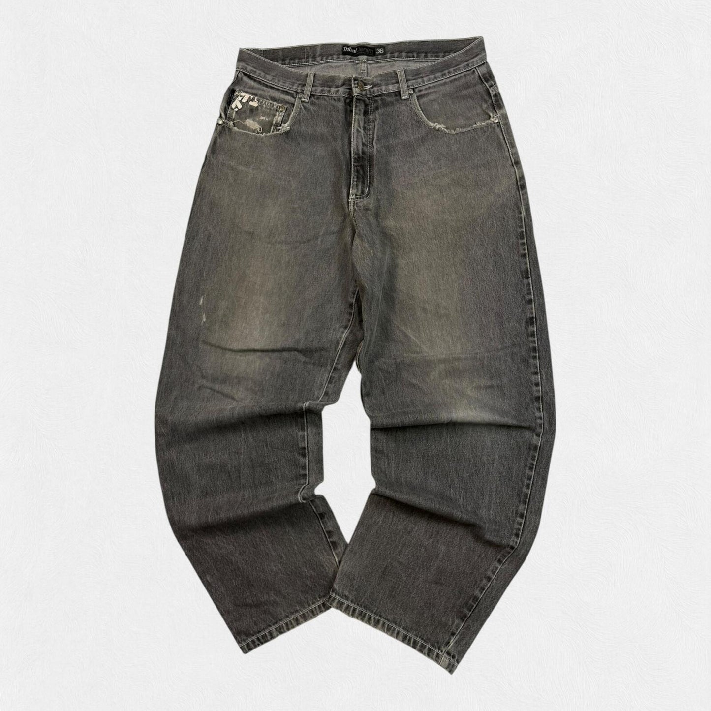 Vintage Y2K Tribal baggy hip hop jeans (W36)