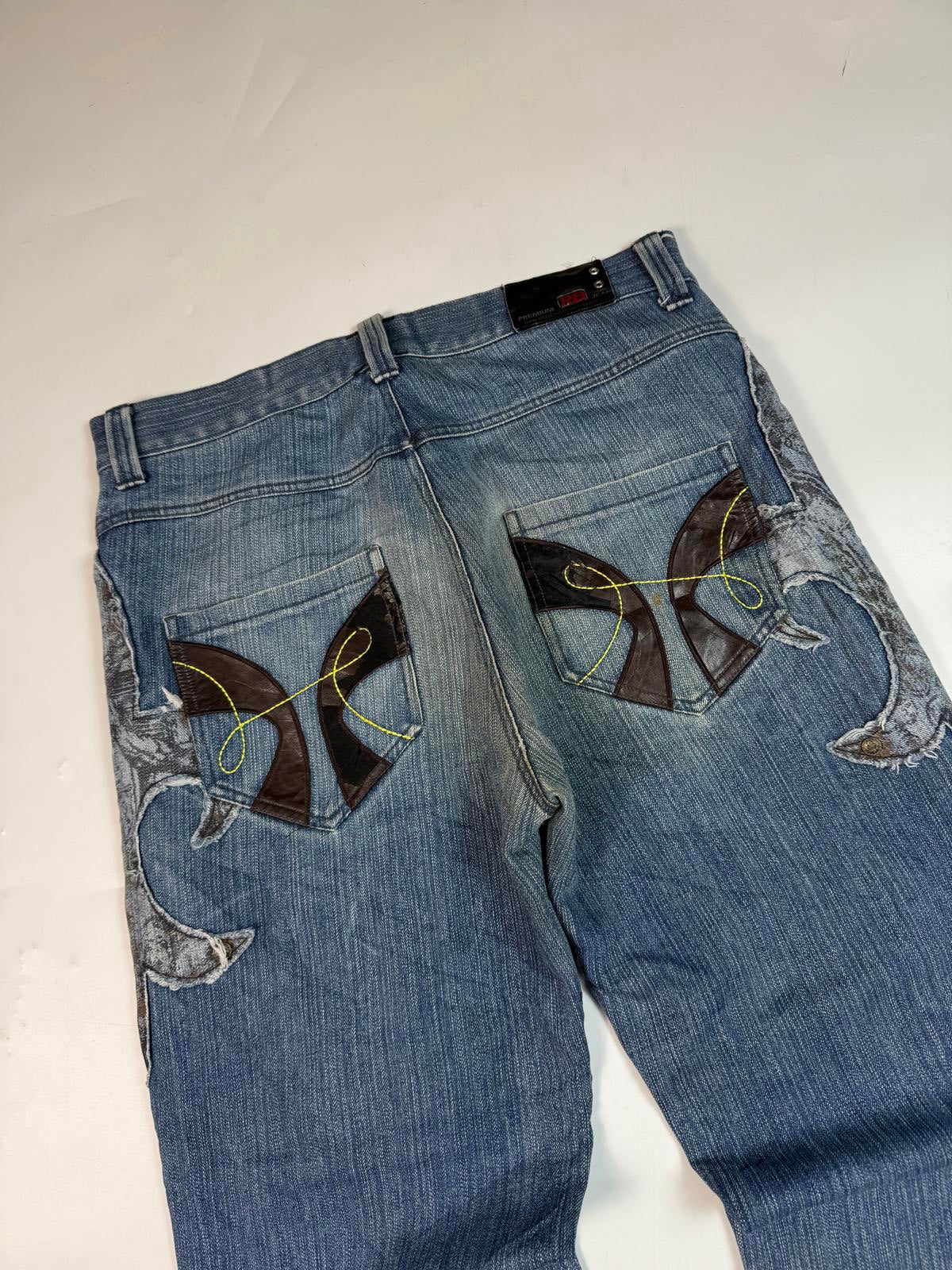 Vintage Y2K baggy hip hop Jeans (W36)