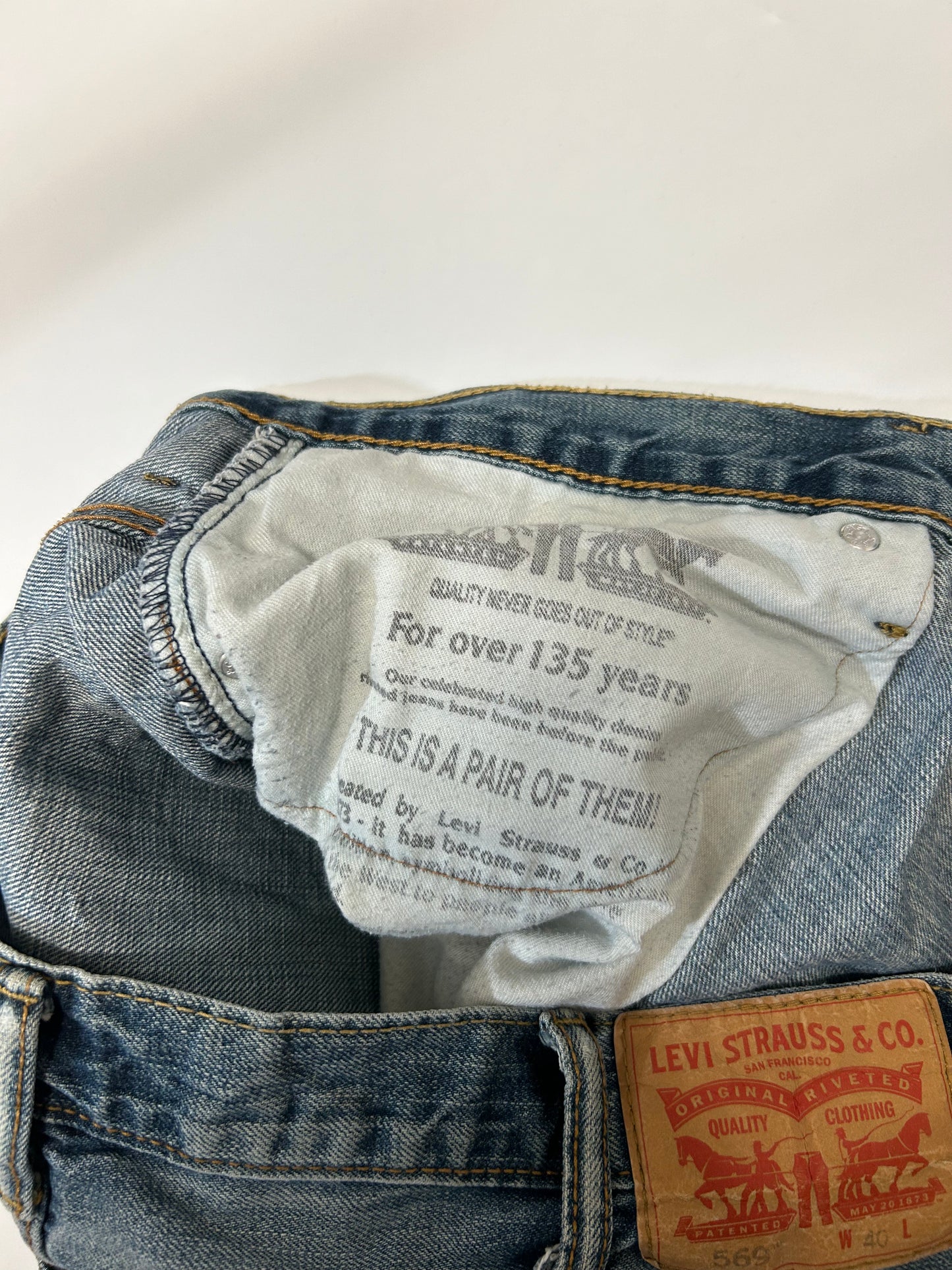 Levi's 569 baggy jorts (W40)