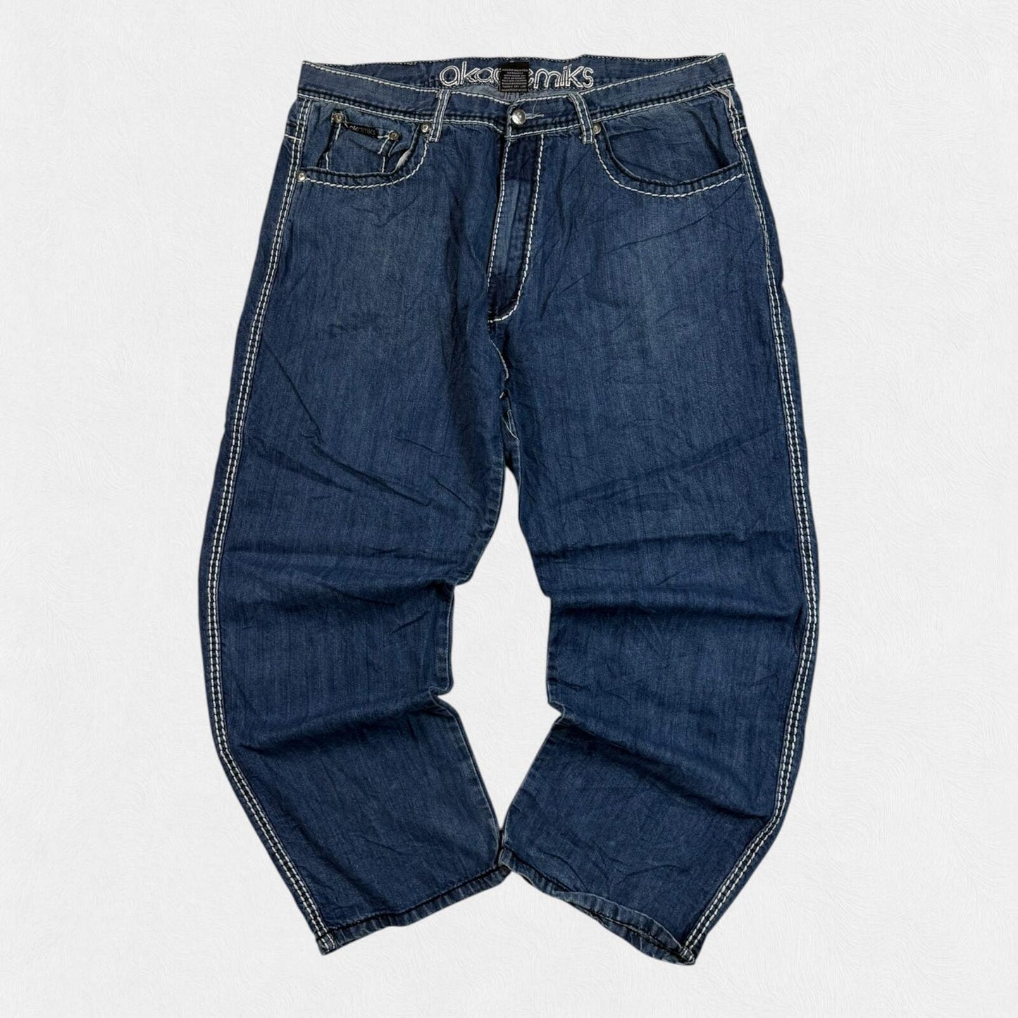 Vintage Y2K Akademiks baggy hip hop jeans (W40)