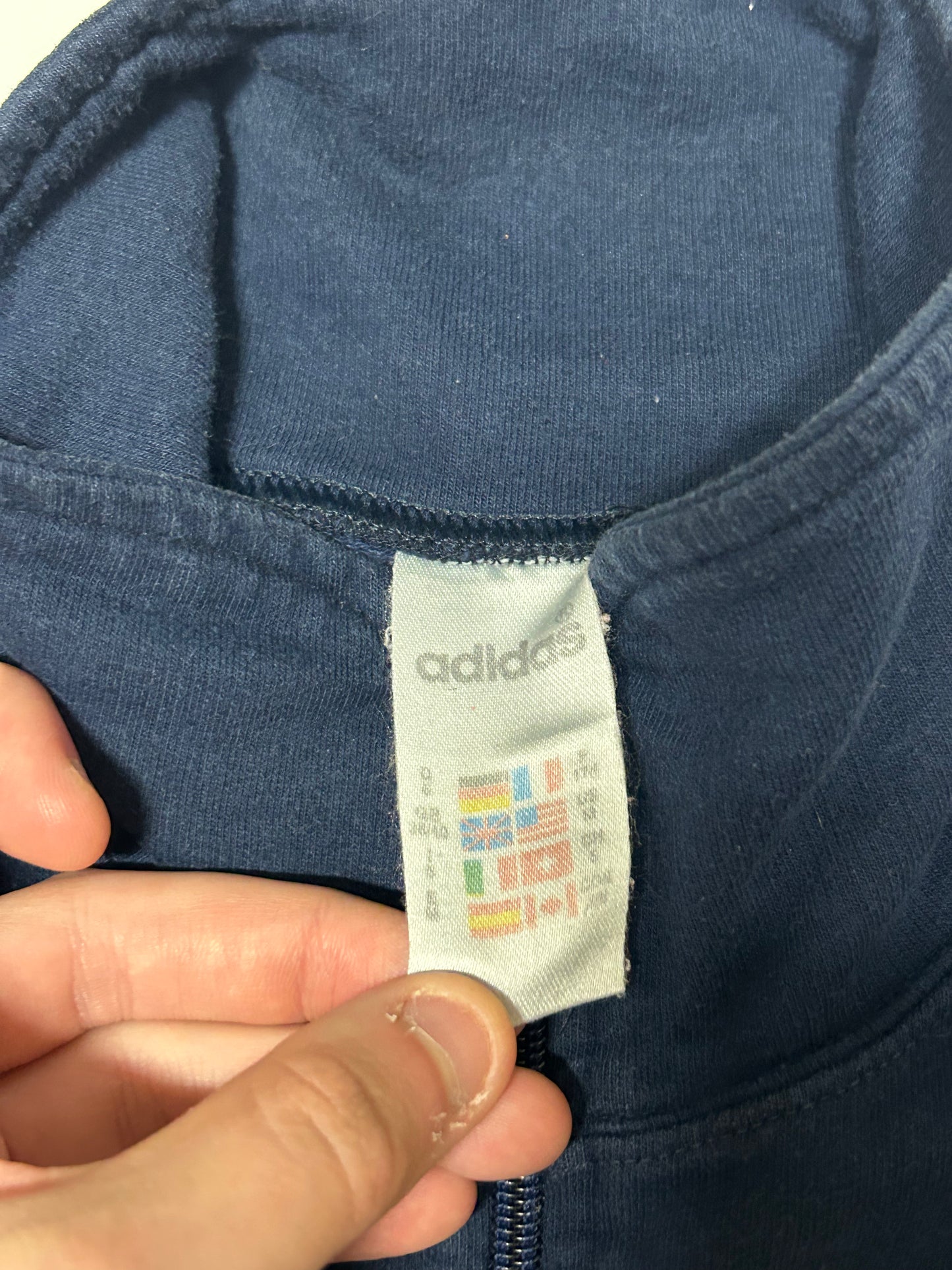 Vintage 90s Adidas full zip sweatshirt (M)