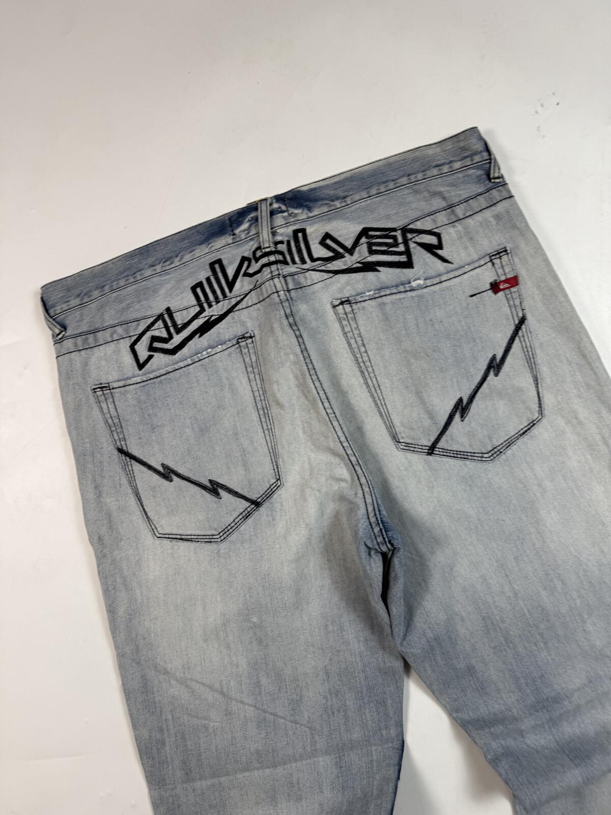 Vintage Y2K Quiksilver baggy hip hop jeans (W40)