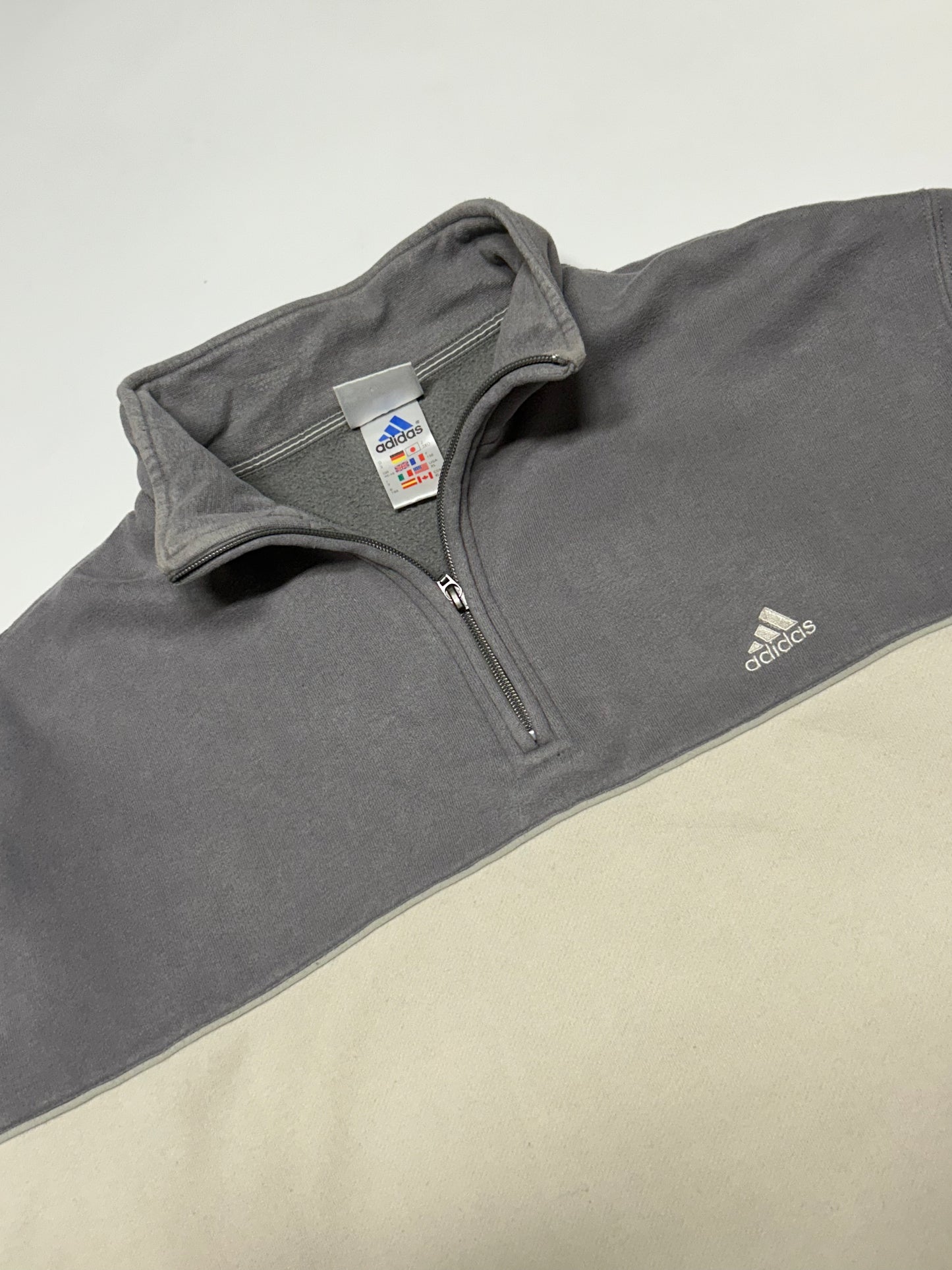 Vintage Adidas quarter zip sweatshirt (XL)