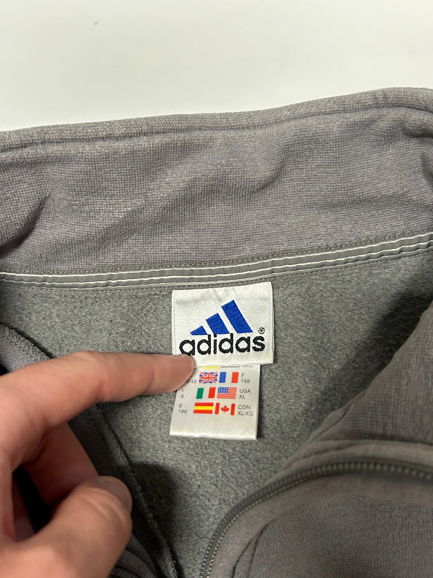 Vintage Adidas quarter zip sweatshirt (XL)