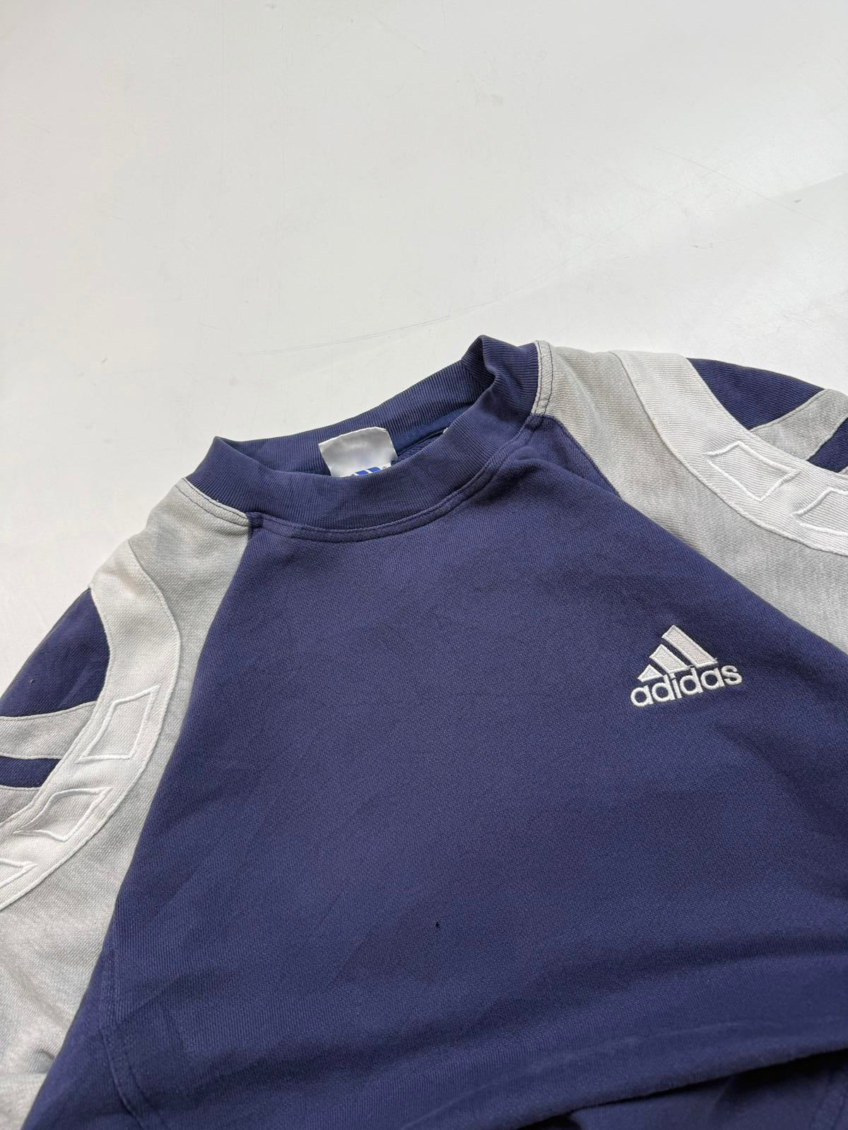 Vintage 90s adidas colour block sweatshirt (M)