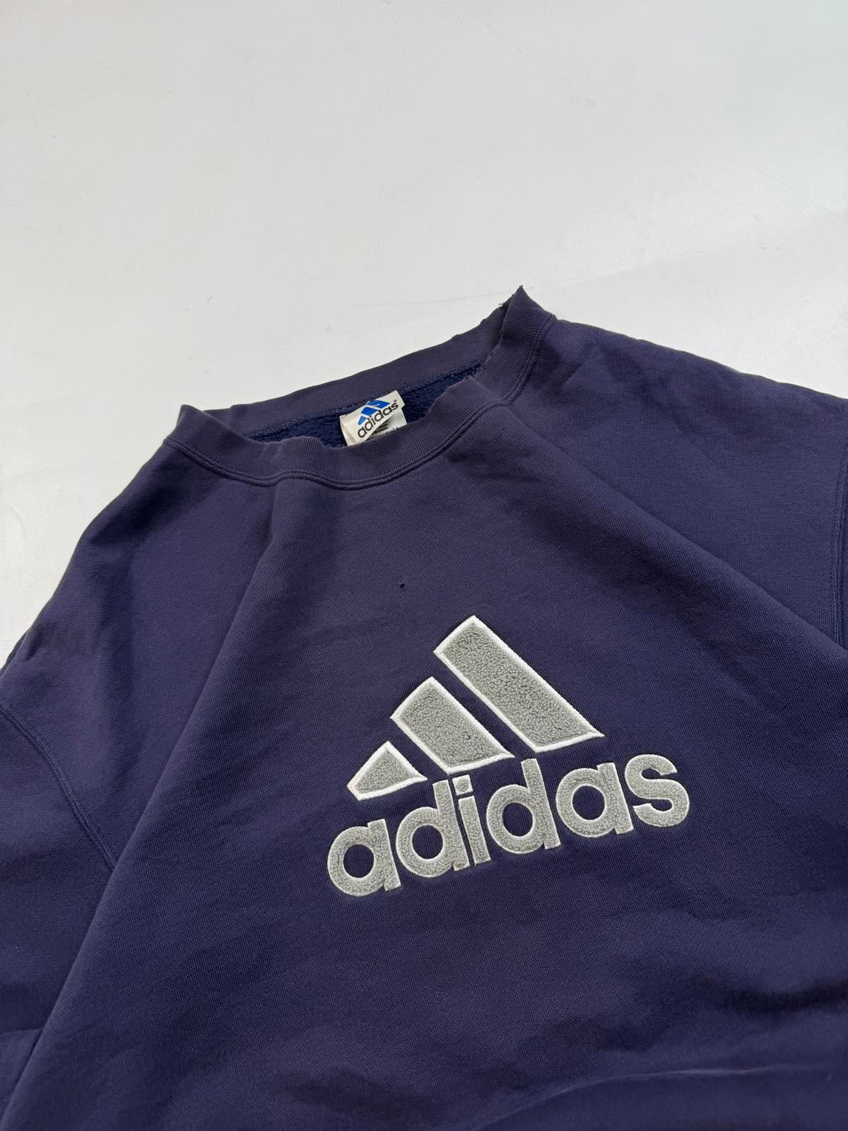 Vintage 90s adidas centre logo sweatshirt (XL)