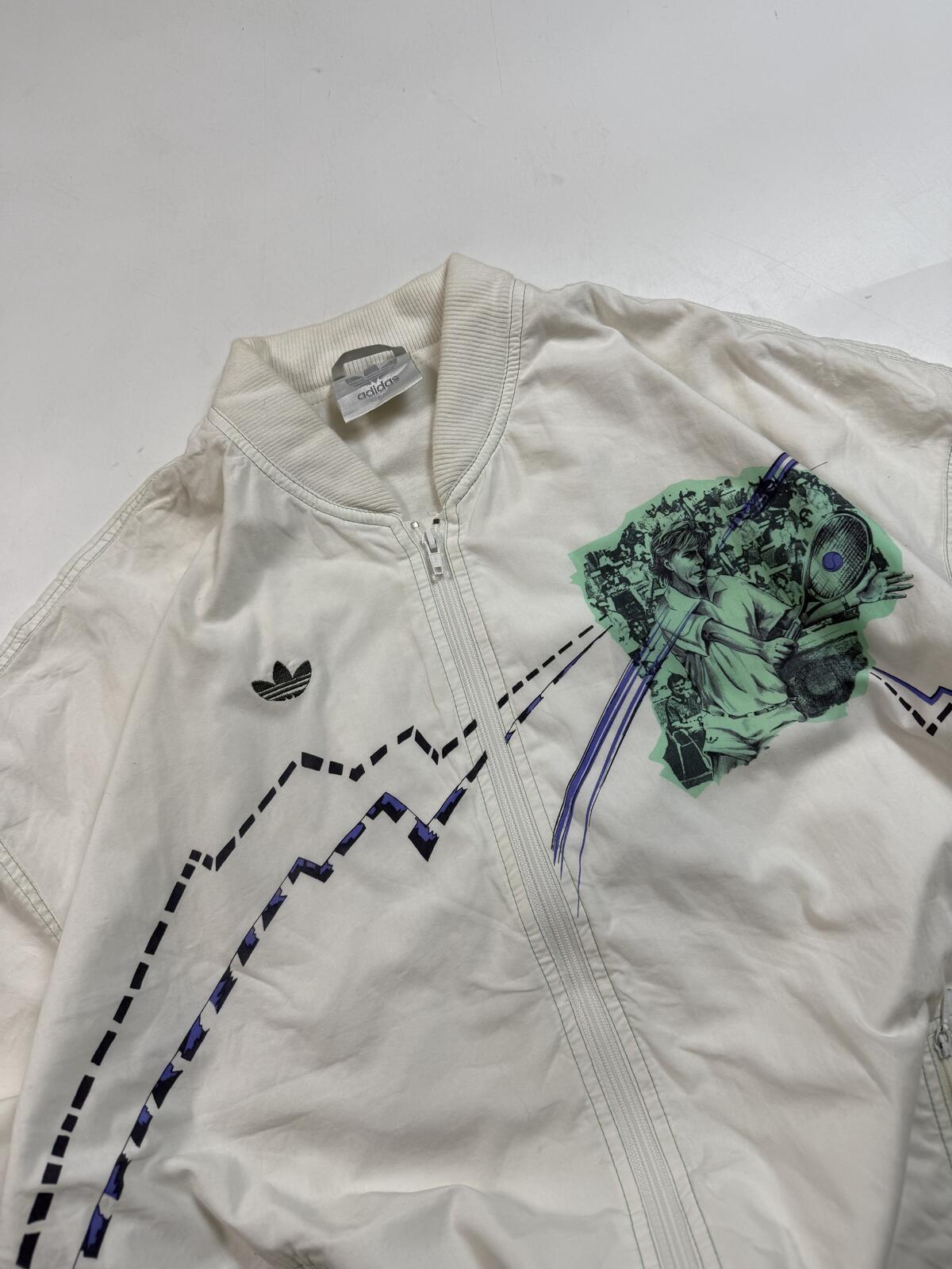 Vintage 80s Adidas Stefan Edberg tennis jacket (L)