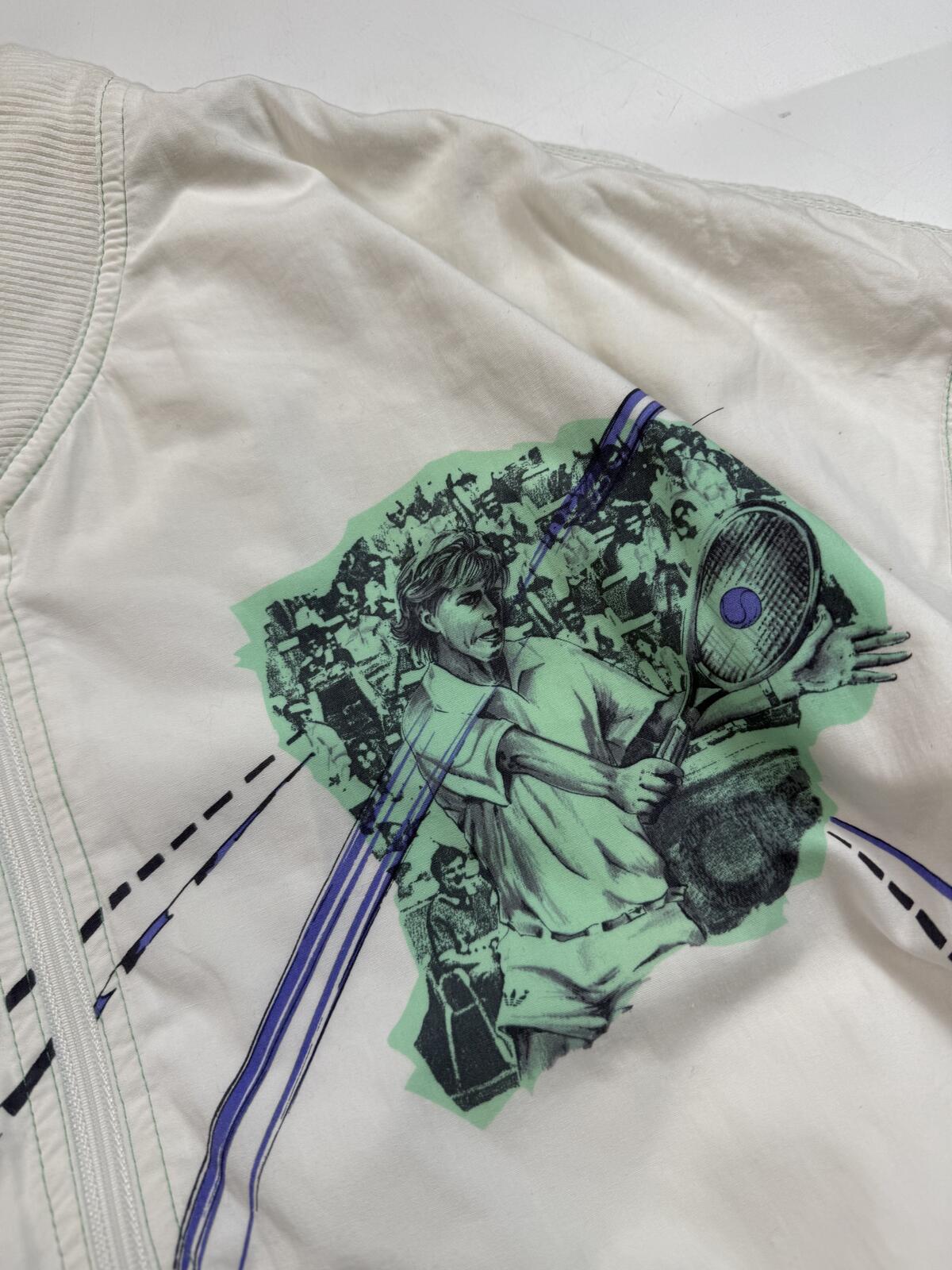 Vintage 80s Adidas Stefan Edberg tennis jacket (L)