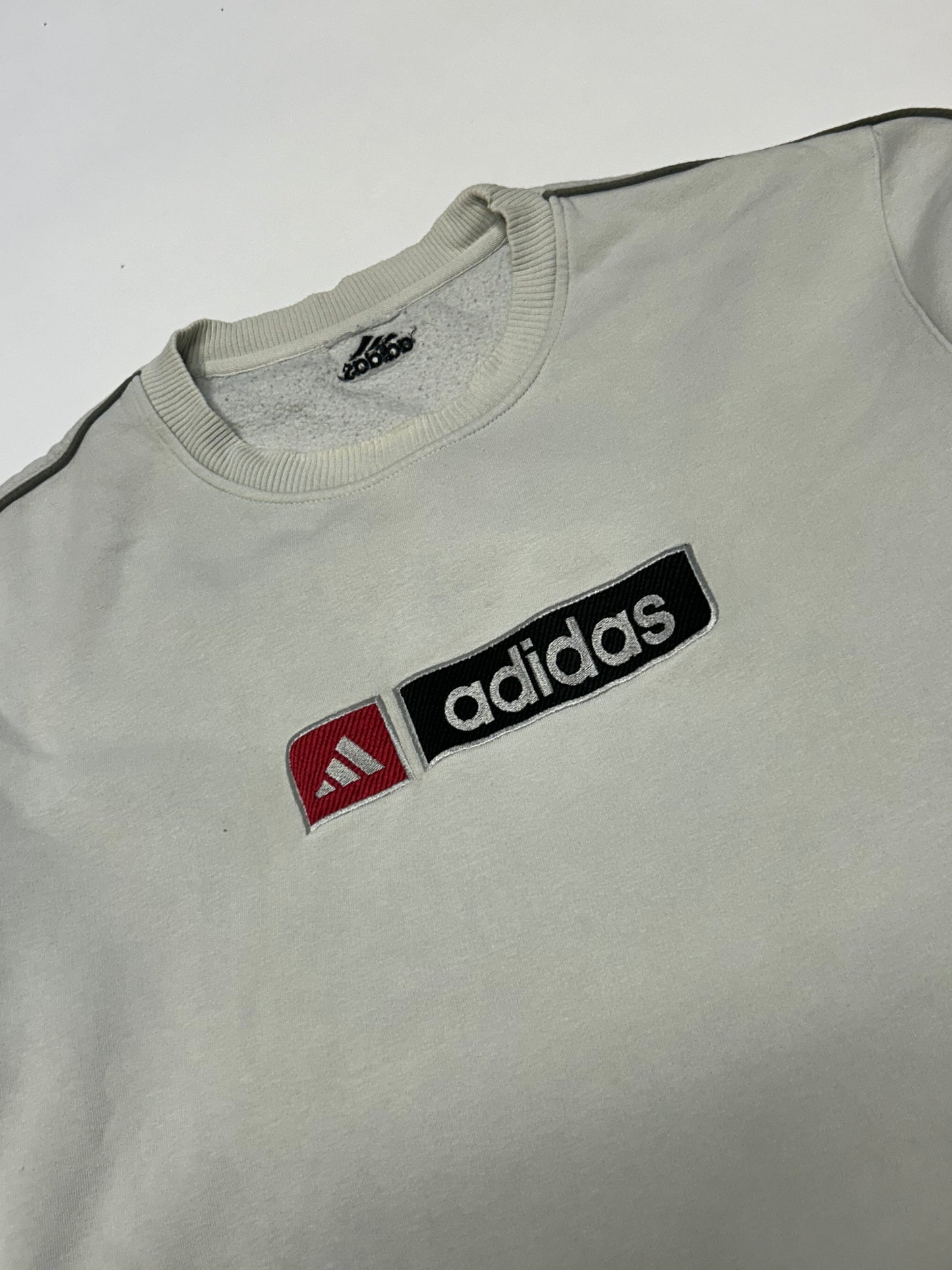Vintage adidas spell out sweatshirt (L)