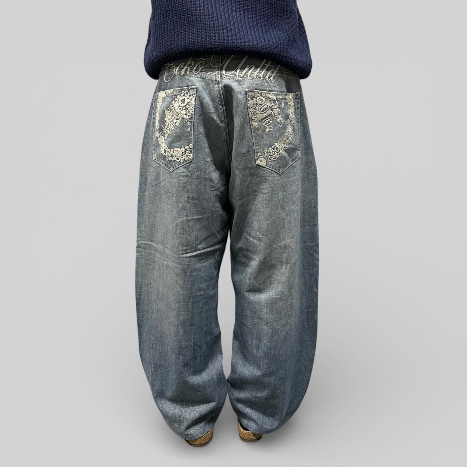 Vintage Ecko Unltd baggy hip hop Jeans (W40)