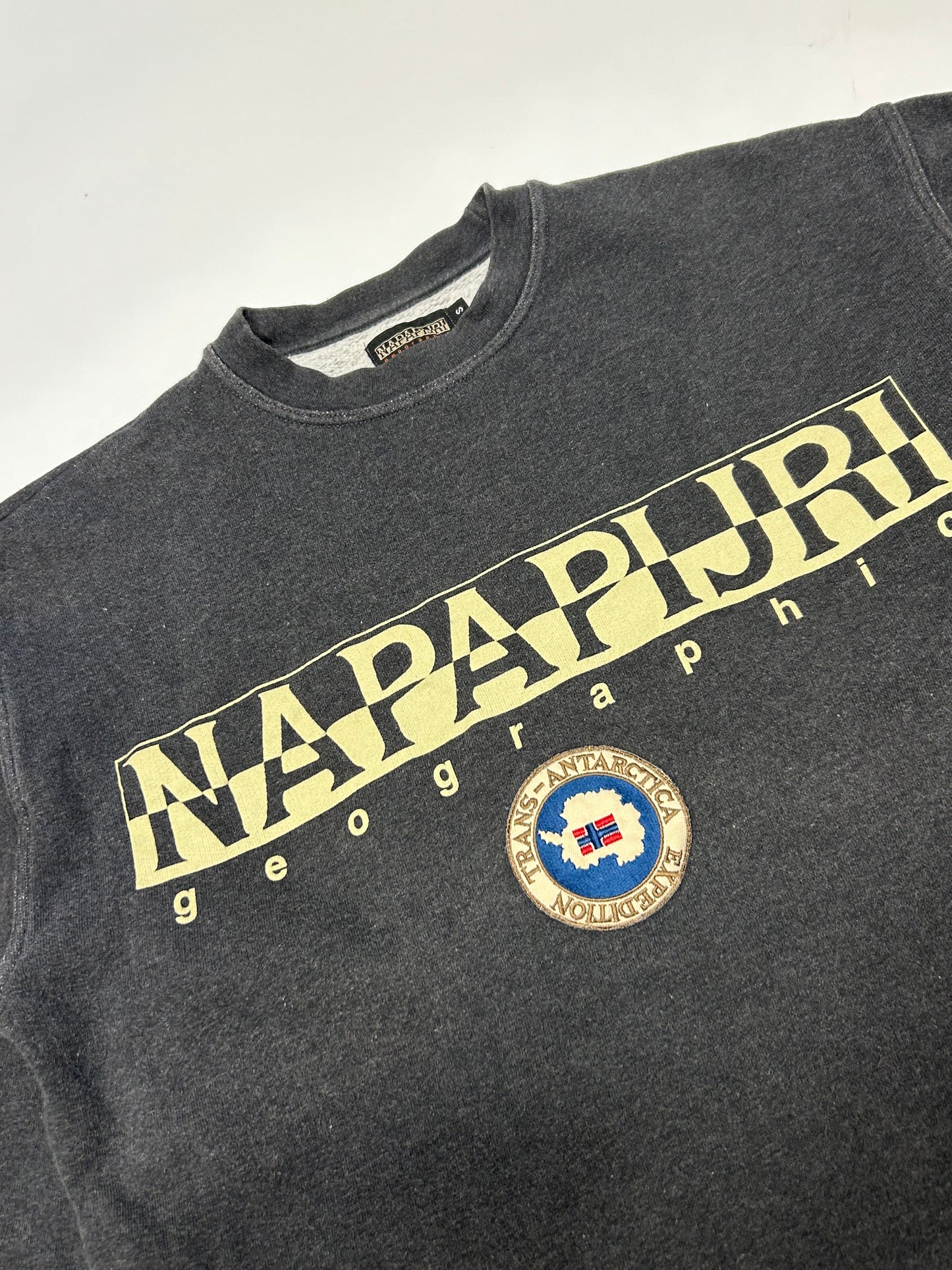 Vintage Napapijri spell out sweatshirt (S)