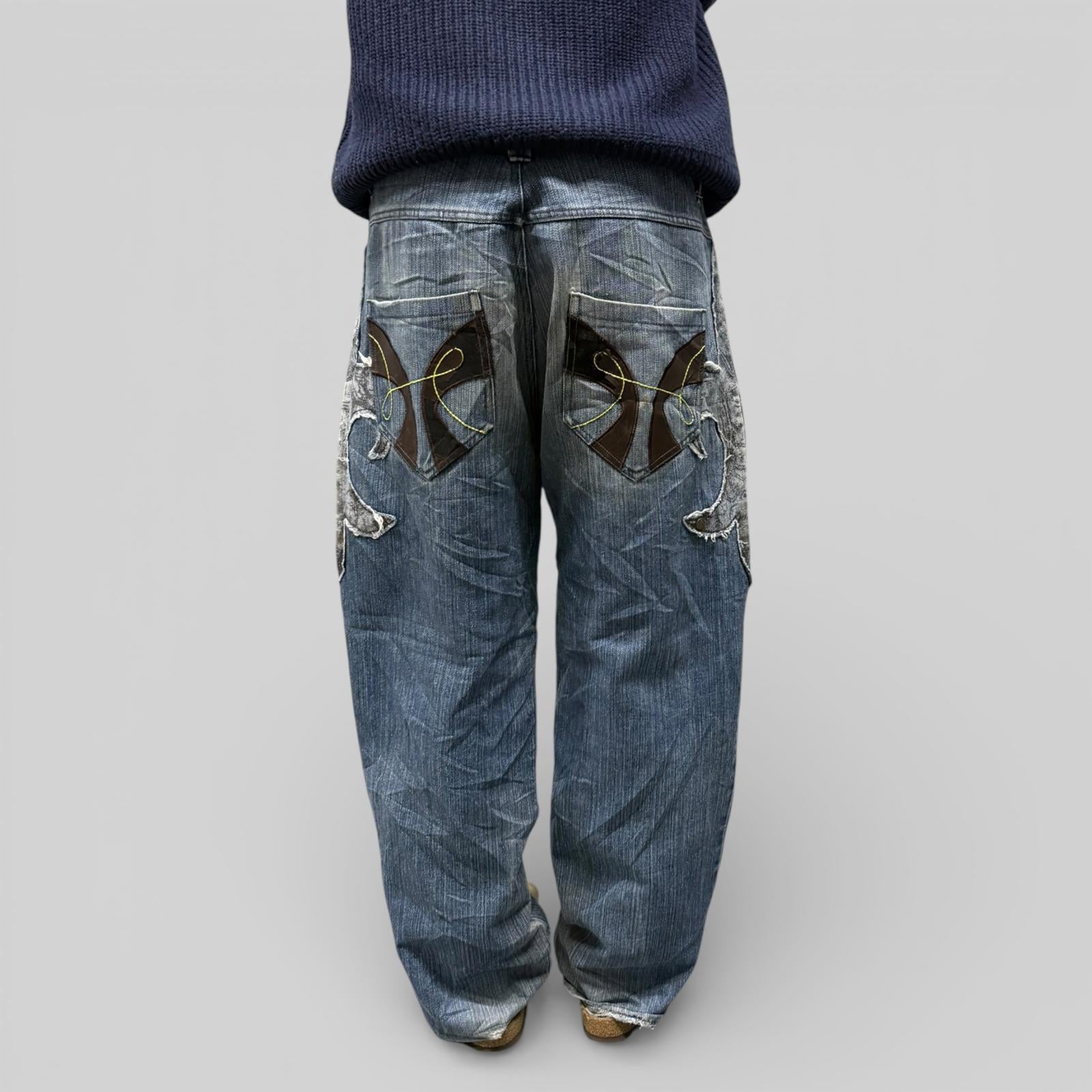 Vintage Y2K baggy hip hop Jeans (W36)