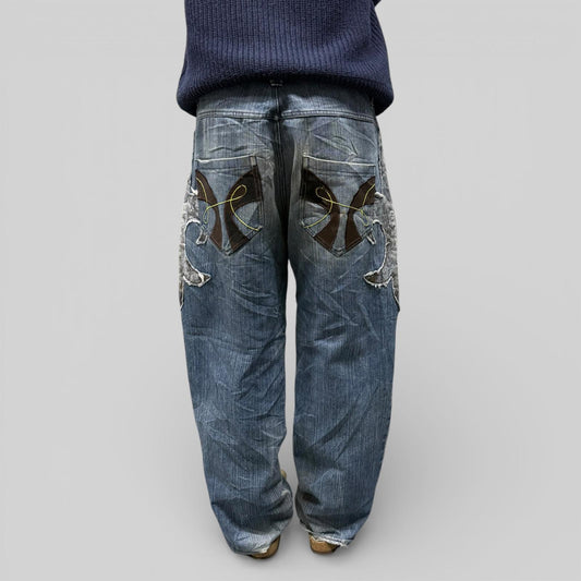 Vintage Y2K baggy hip hop Jeans (W36)