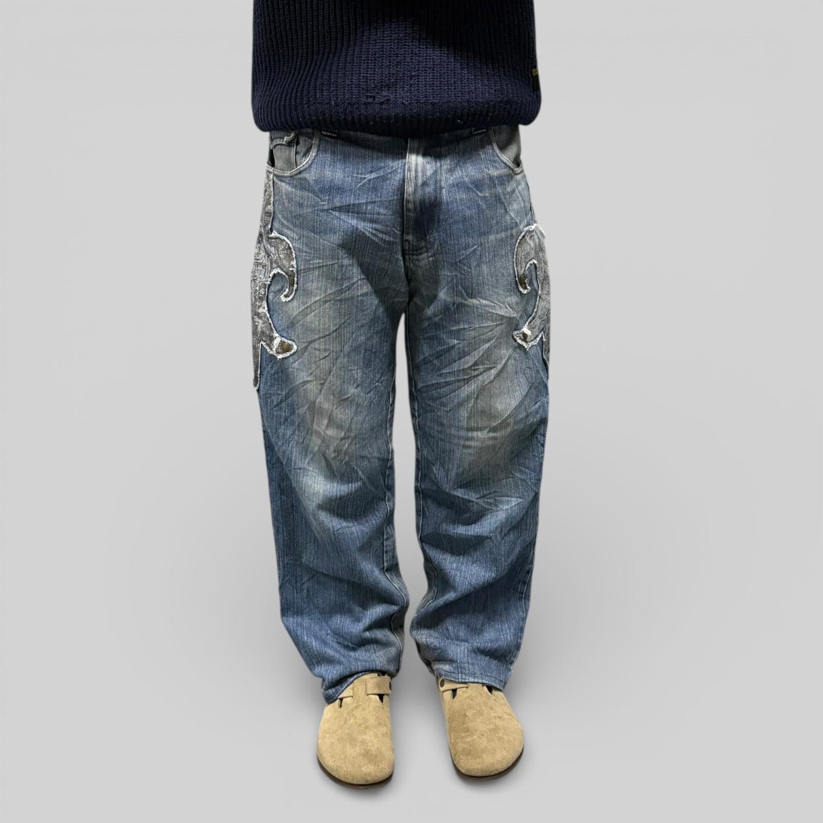 Vintage Y2K baggy hip hop Jeans (W36)