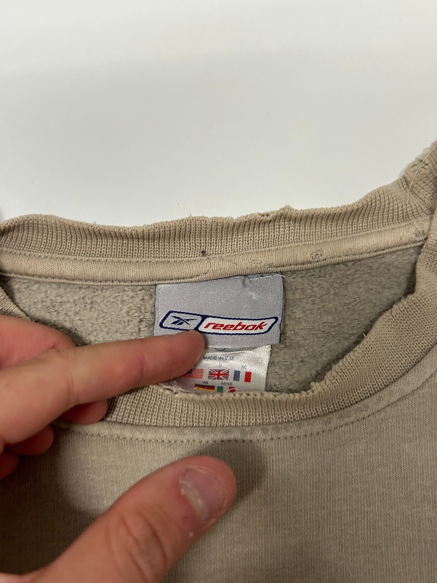 Vintage Reebok spell out sweatshirt (S)