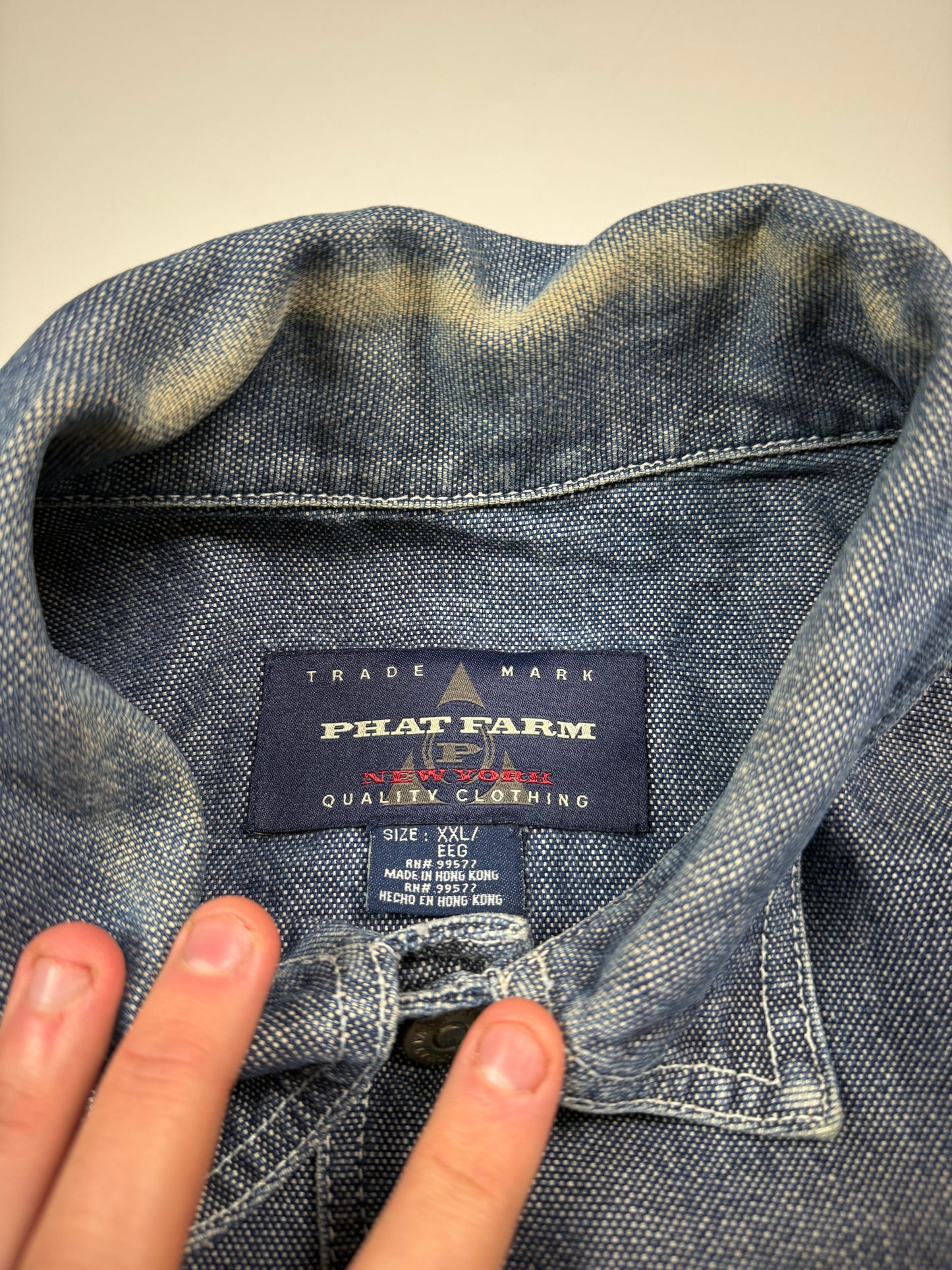 Vintage Y2K Phat Farm denim jacket (XXL)