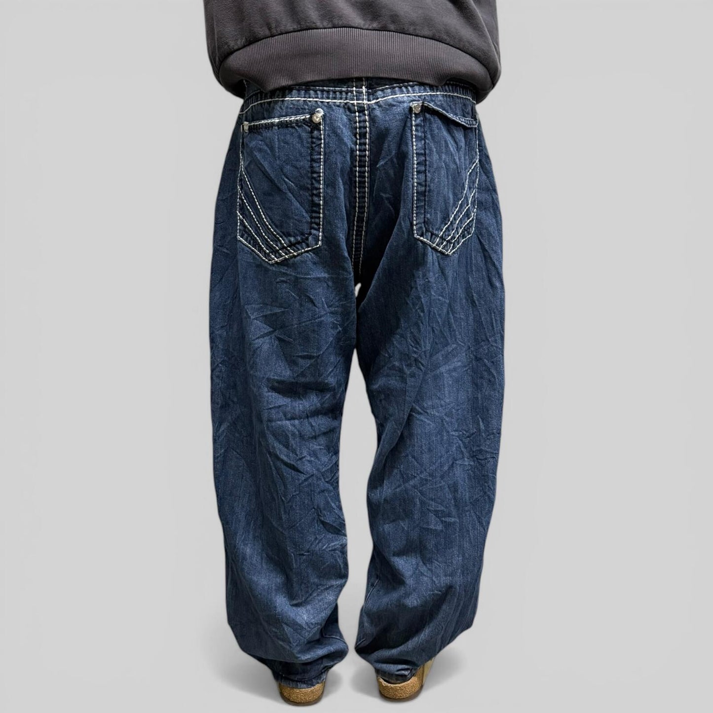 Vintage Y2K Akademiks baggy hip hop jeans (W40)