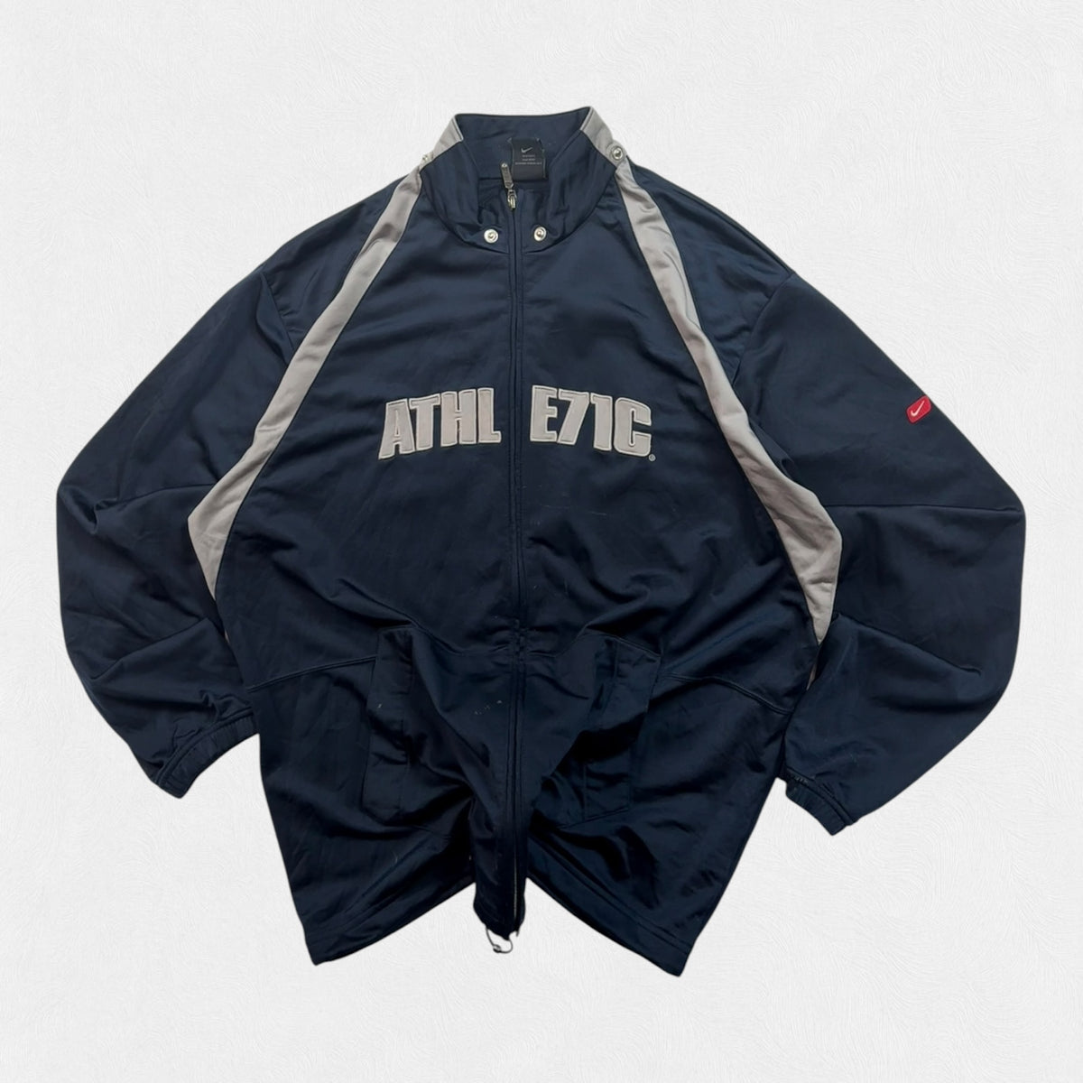 Vintage Nike athletic spell out track jacket (XL)