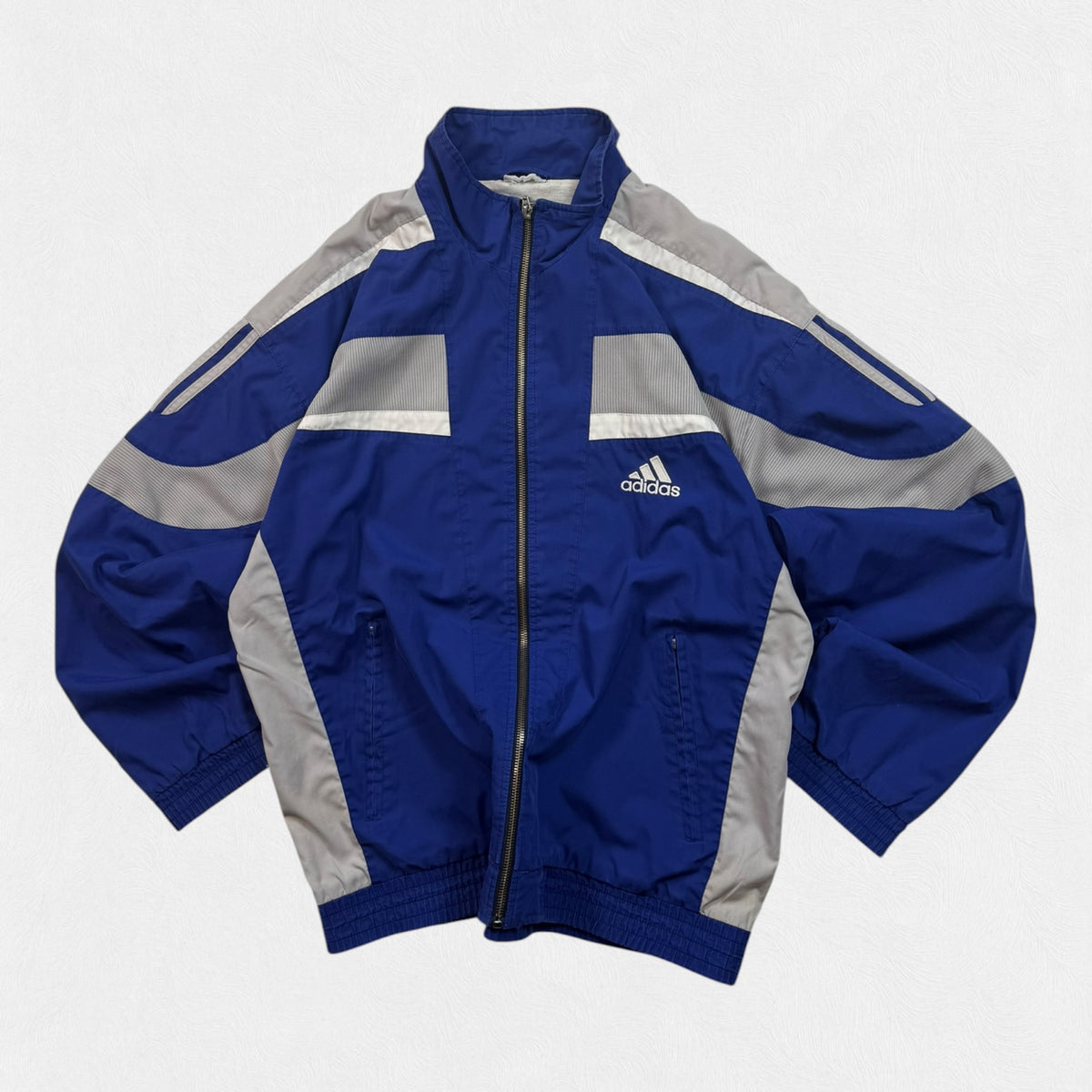 Vintage Adidas abstract patterned track jacket (L)