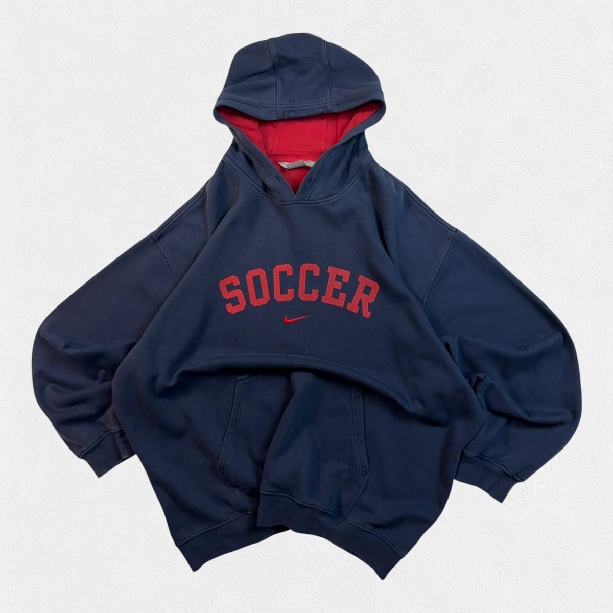 Vintage Nike soccer centre swoosh hoodie (XXL)