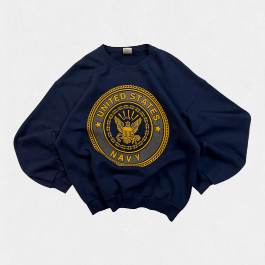 Vintage United States navy Soffe graphic sweatshirt (L)