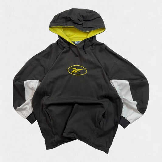 Vintage Reebok centre logo hoodie (L)