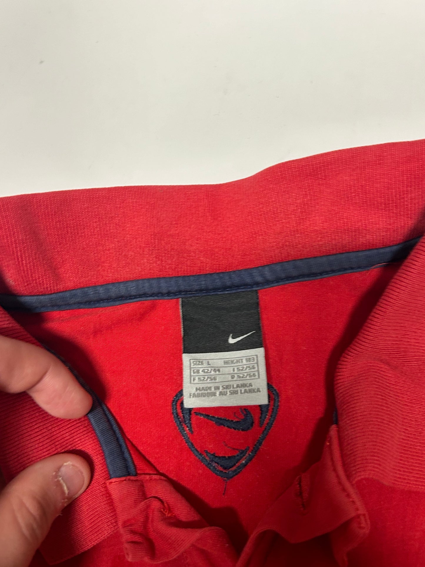 Vintage Barcelona 2010/11 Nike polo shirt (L)