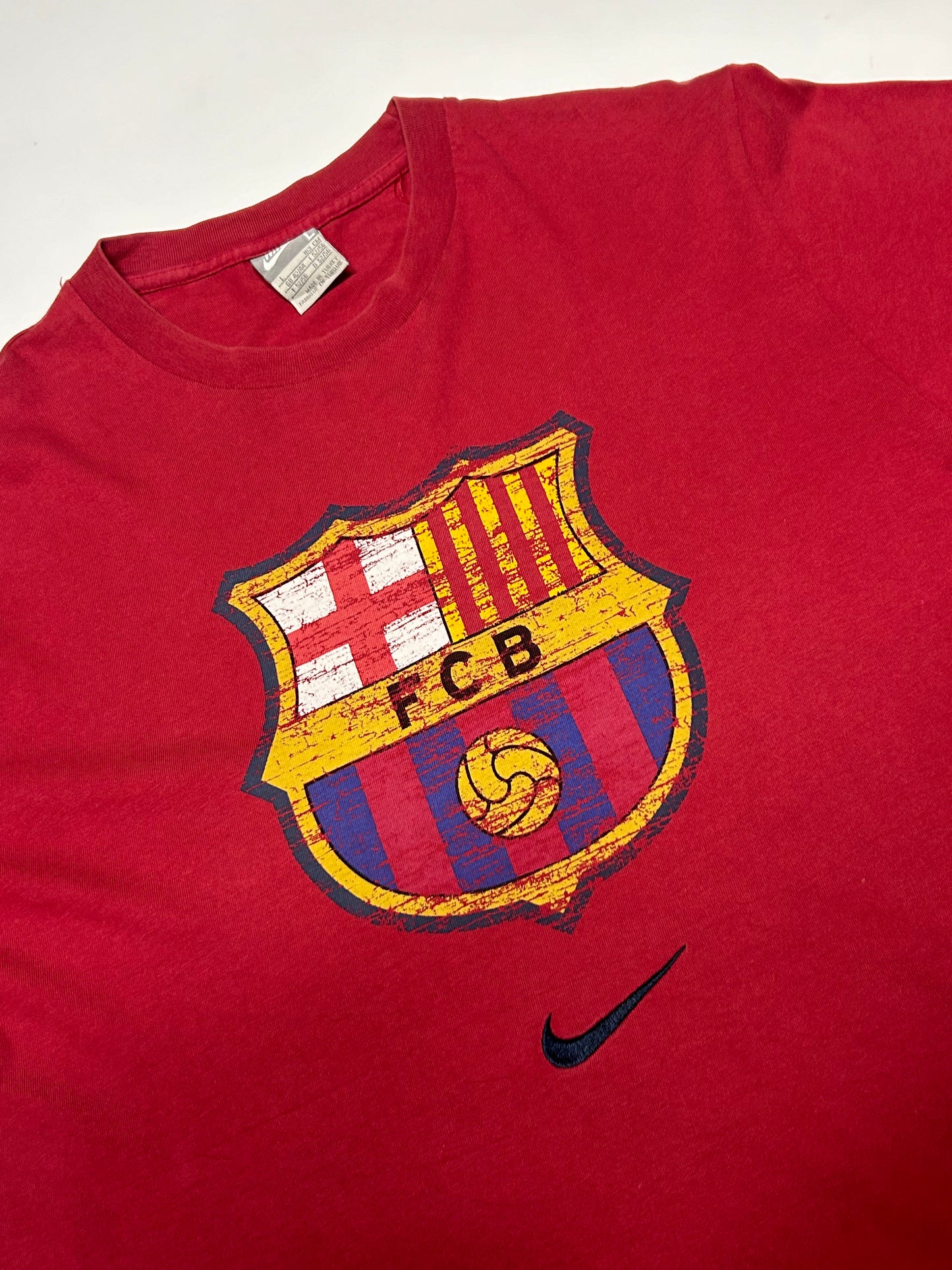 Vintage Barcelona Nike centre swoosh tee (L)