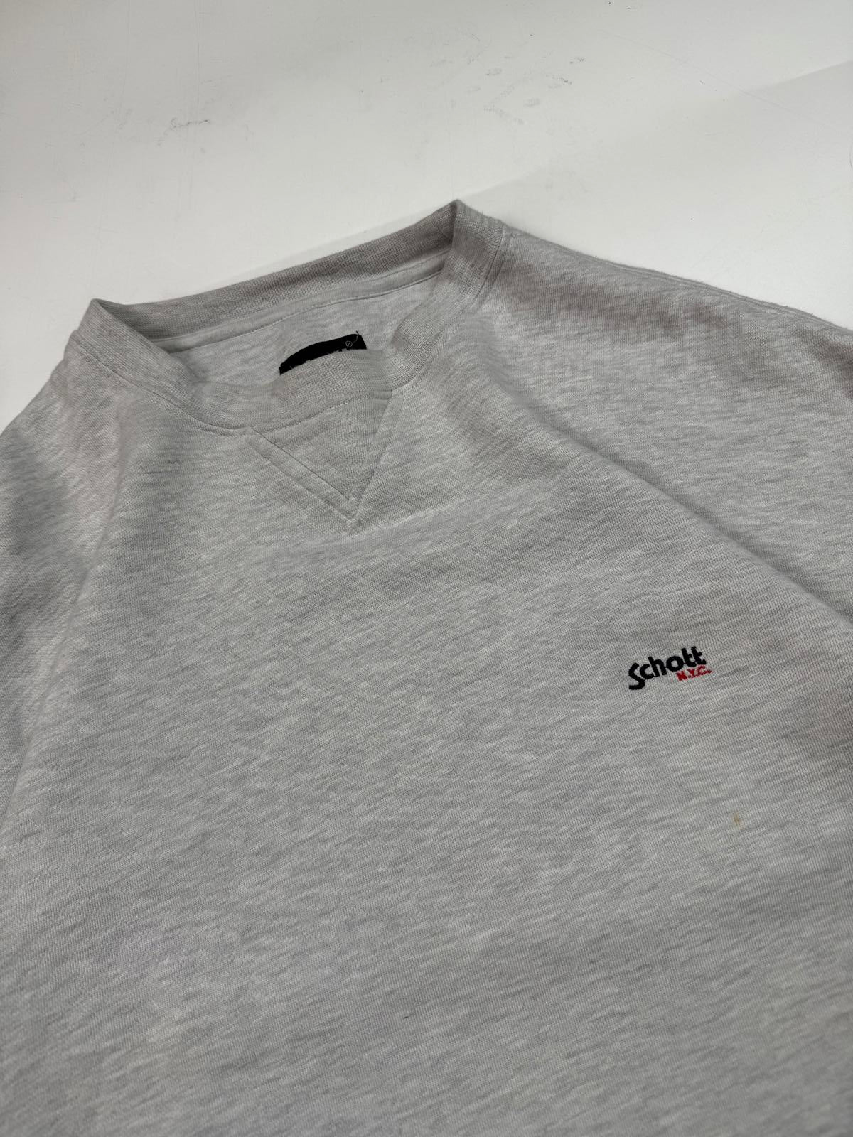 Vintage Schott NYC small logo sweatshirt (L)