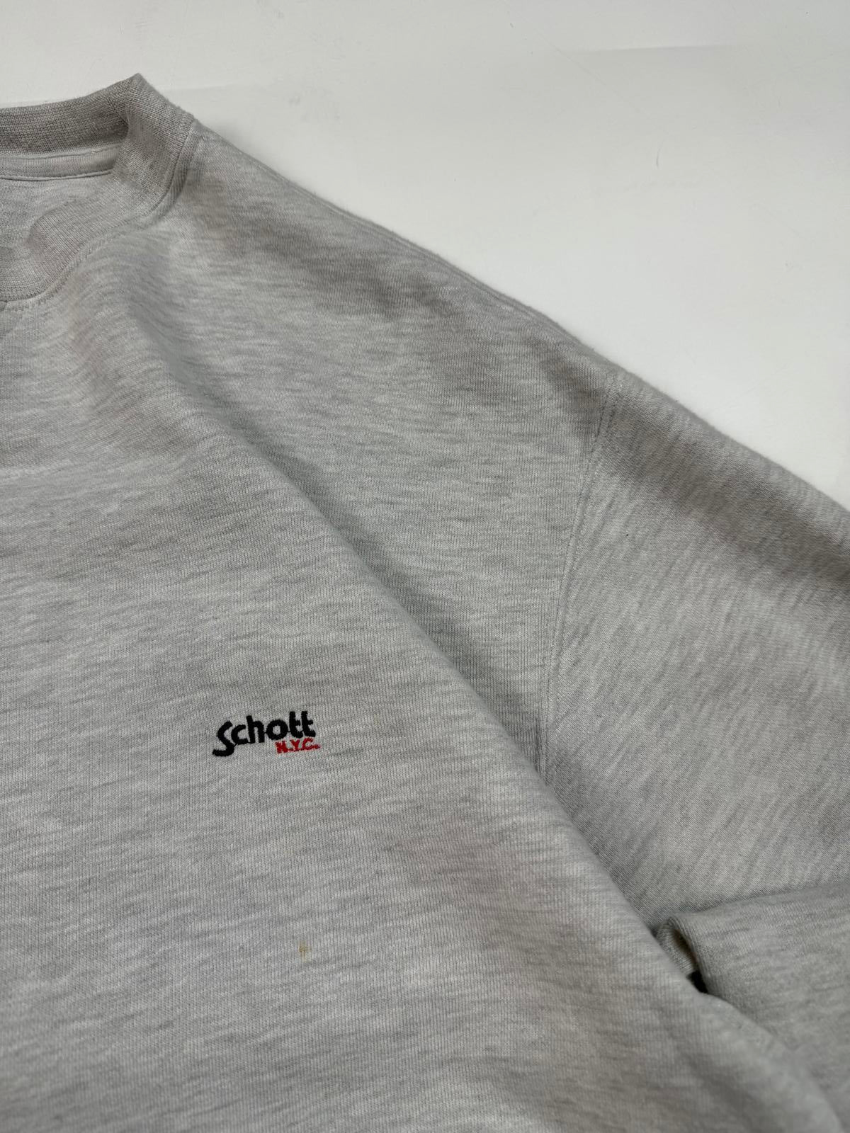Vintage Schott NYC small logo sweatshirt (L)