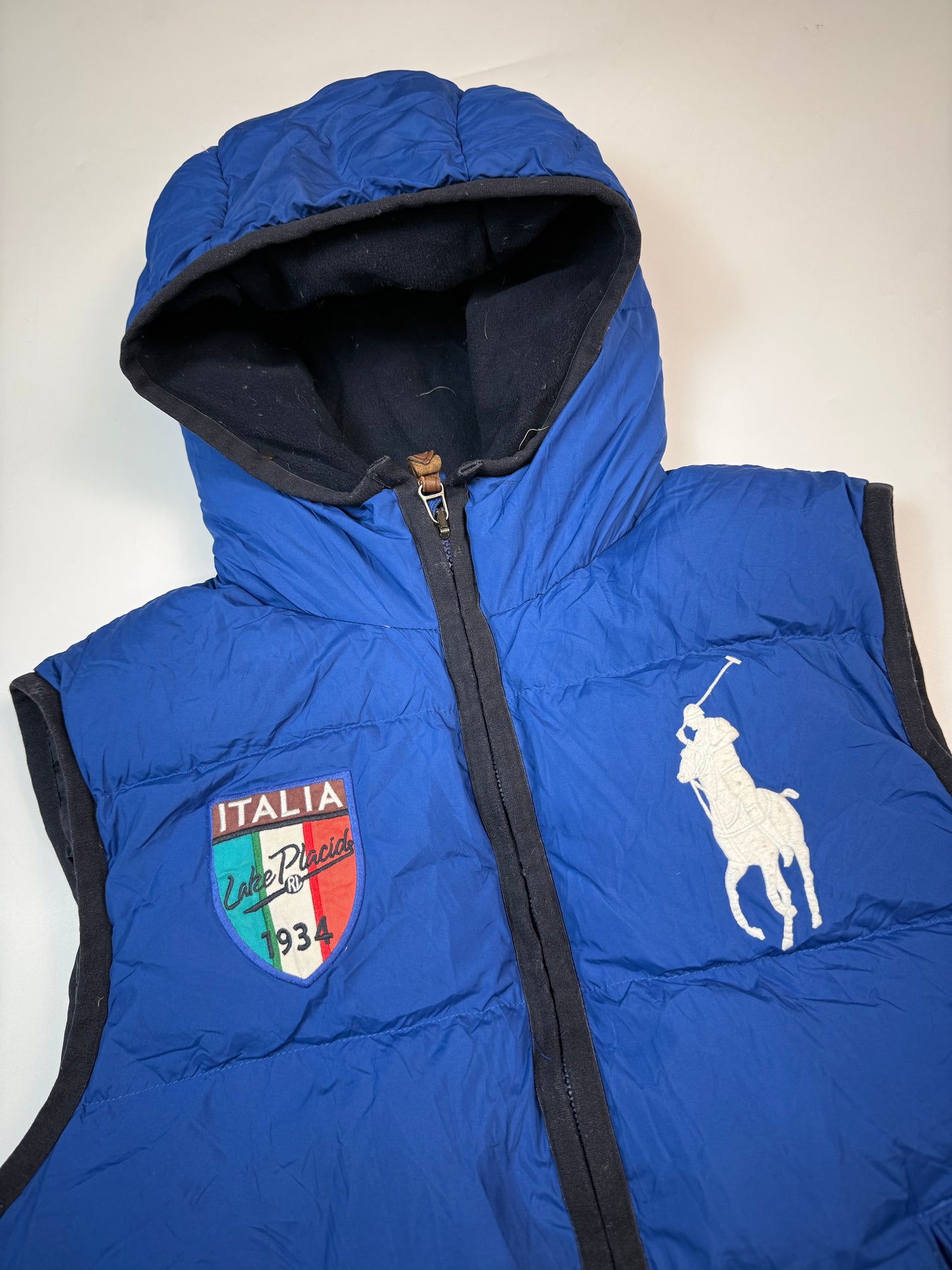 Vintage Polo Ralph Lauren Italy big pony gilet puffer jacket (M)