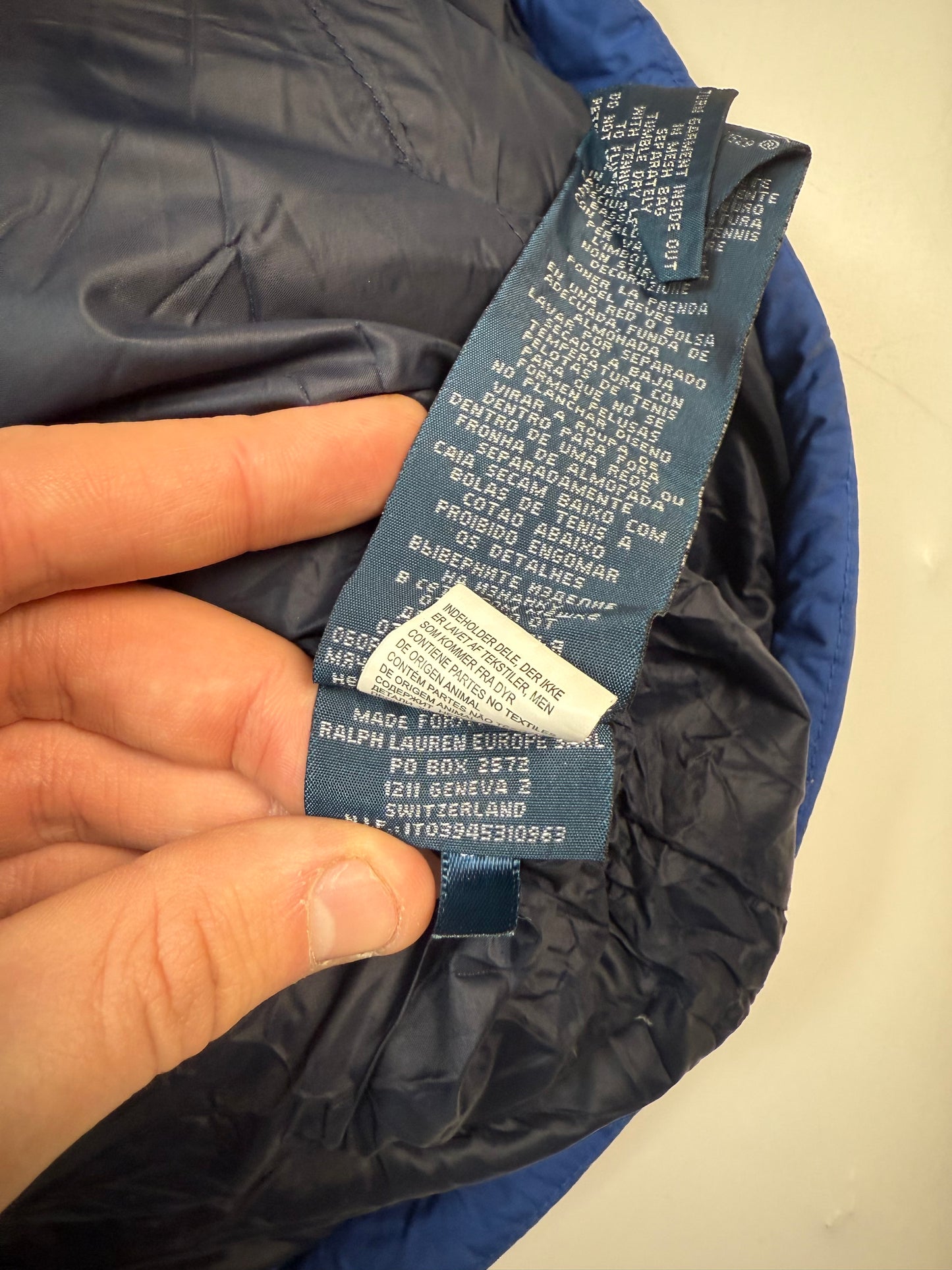 Vintage Polo Ralph Lauren Italy big pony gilet puffer jacket (M)