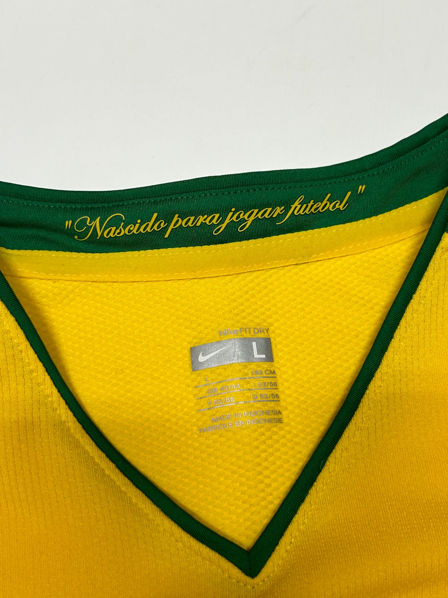 Vintage Brazil 2008/10 Nike home football shirt (L)