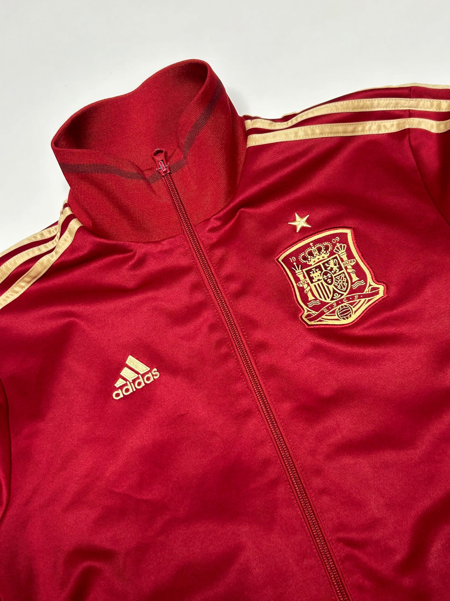 Spain Adidas football track jacket (S)