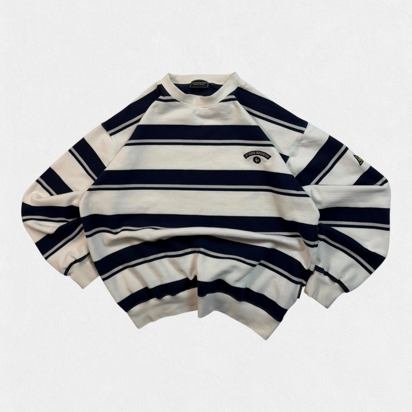Le coq sportif striped sweatshirt (L)