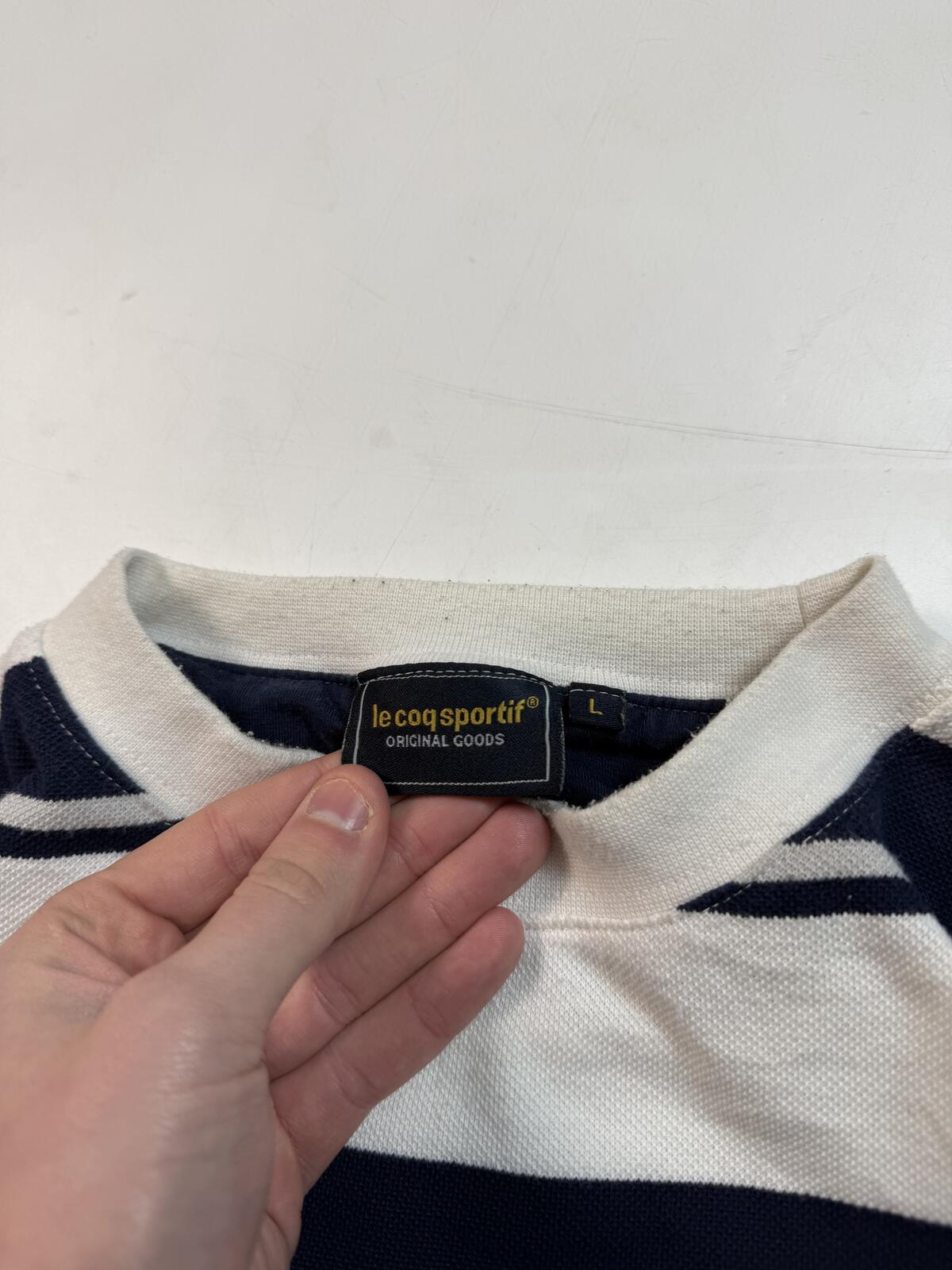 Le coq sportif striped sweatshirt (L)