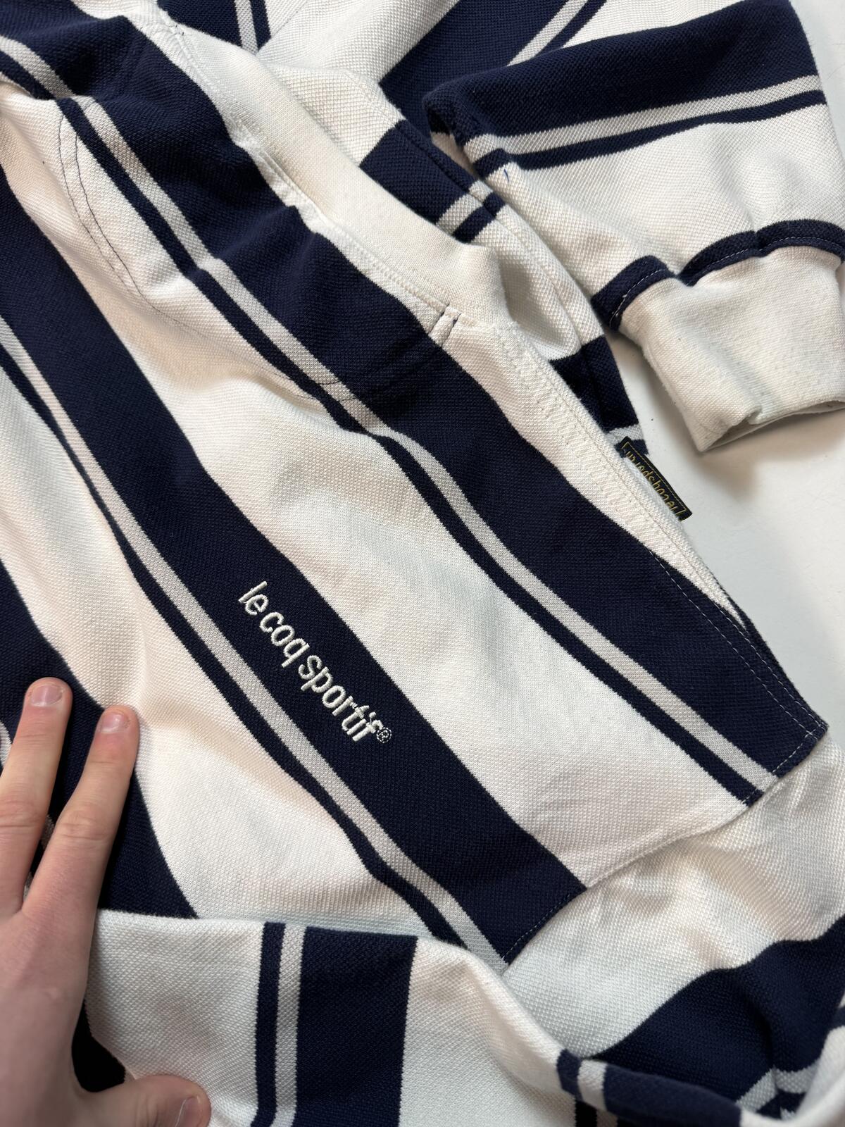Le coq sportif striped sweatshirt (L)