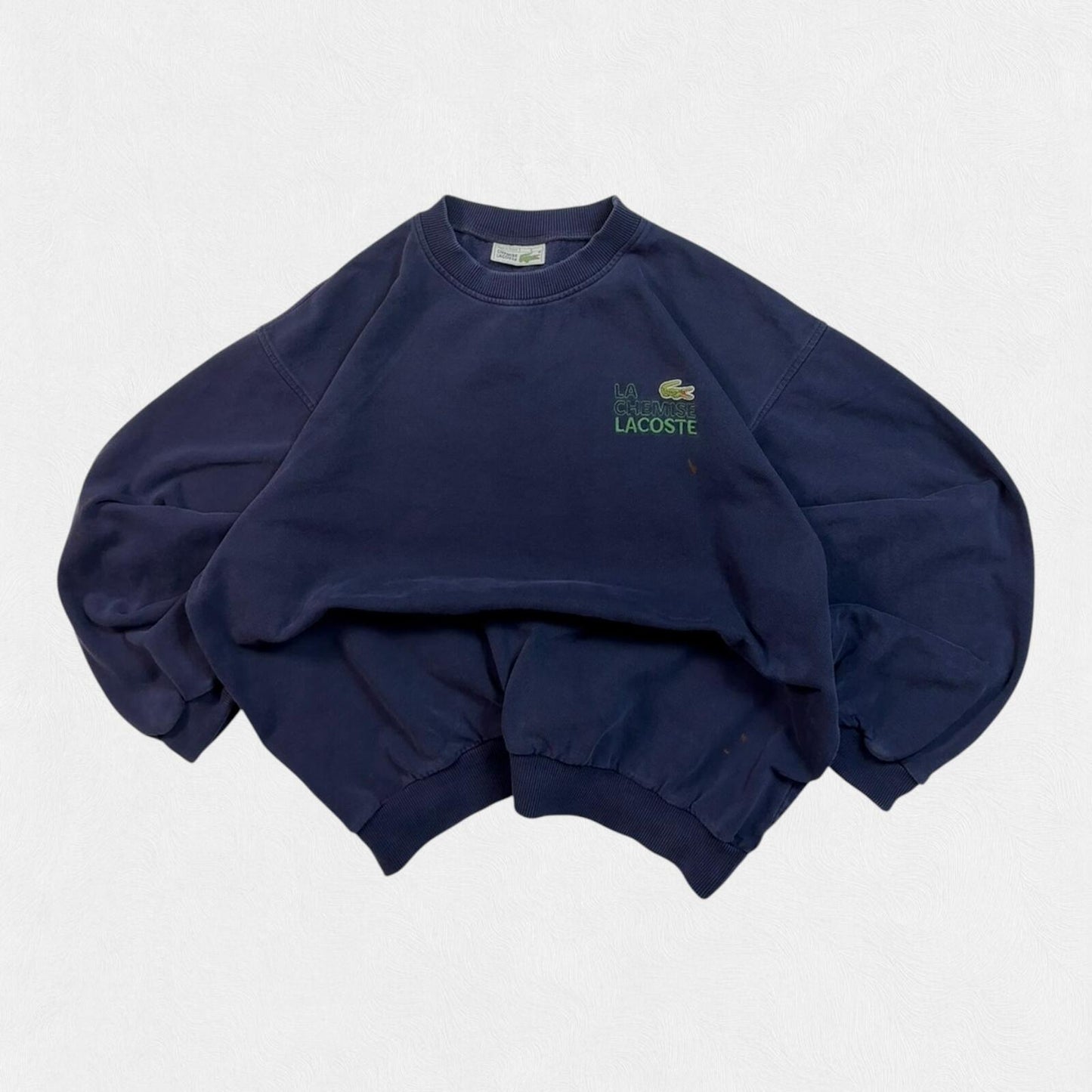 Vintage 80s Lacoste chemise sweatshirt (M)