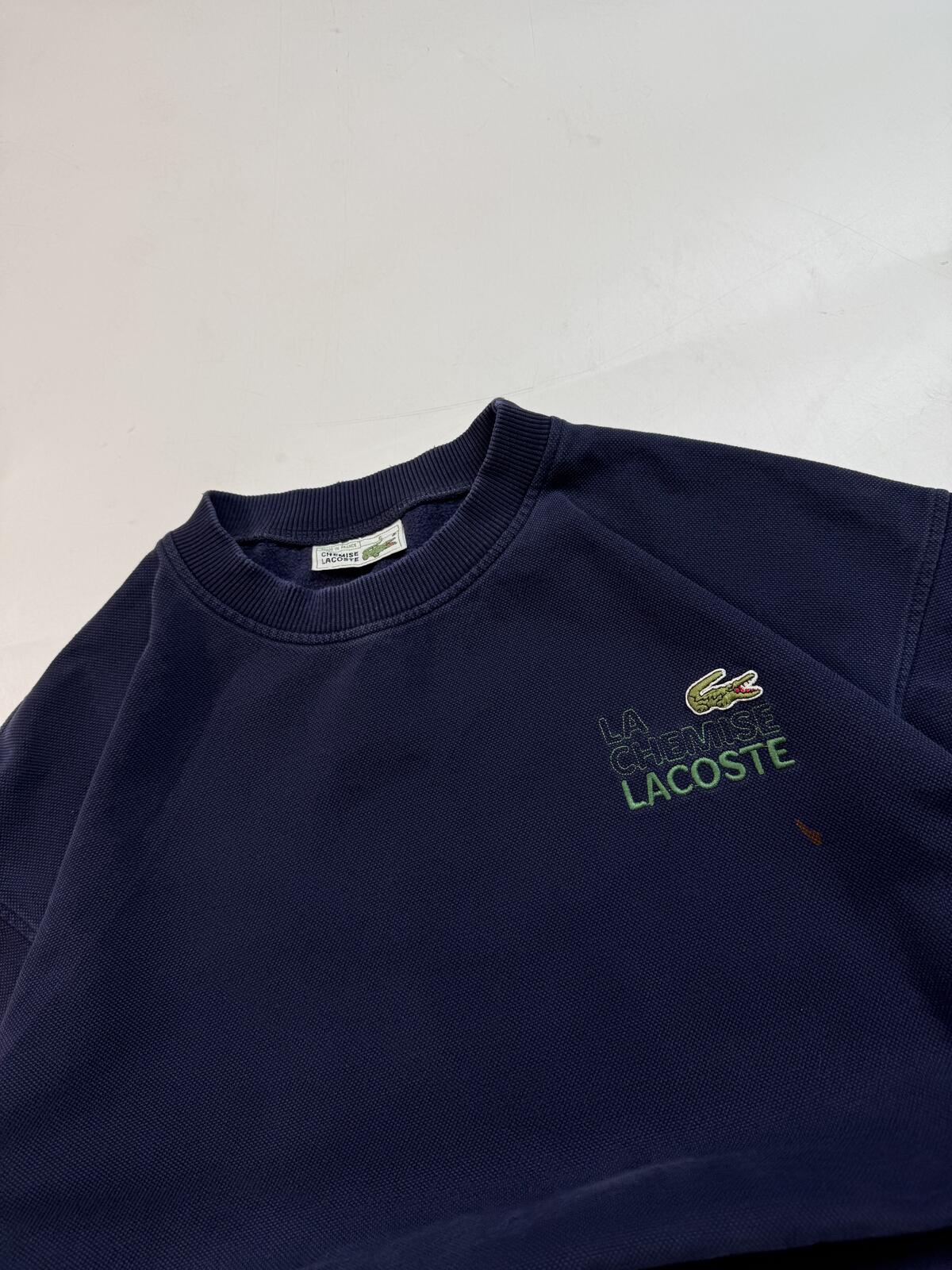 Vintage 80s Lacoste chemise sweatshirt (M)