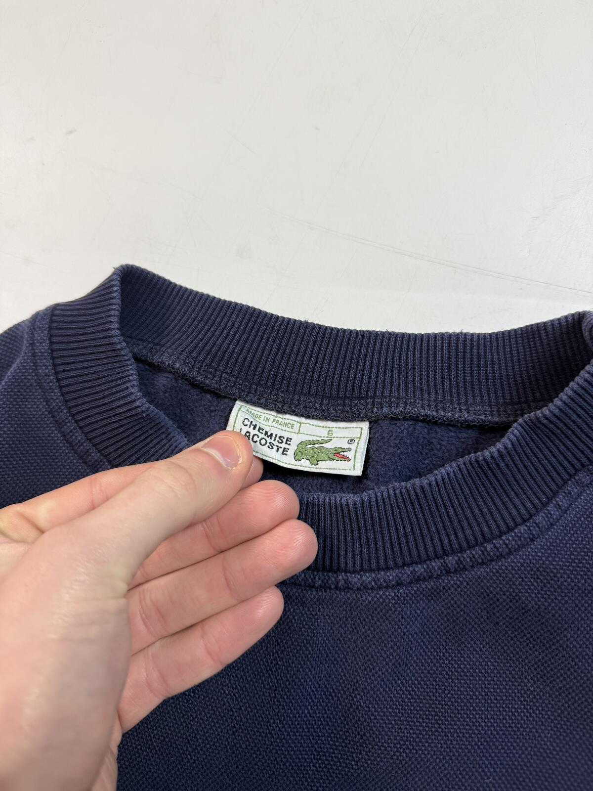 Vintage 80s Lacoste chemise sweatshirt (M)